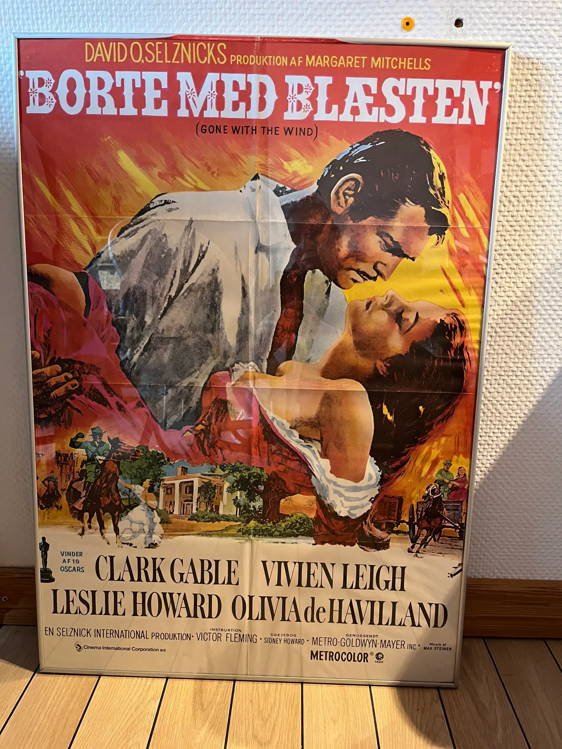 Filmplakat “borte med blæsten”