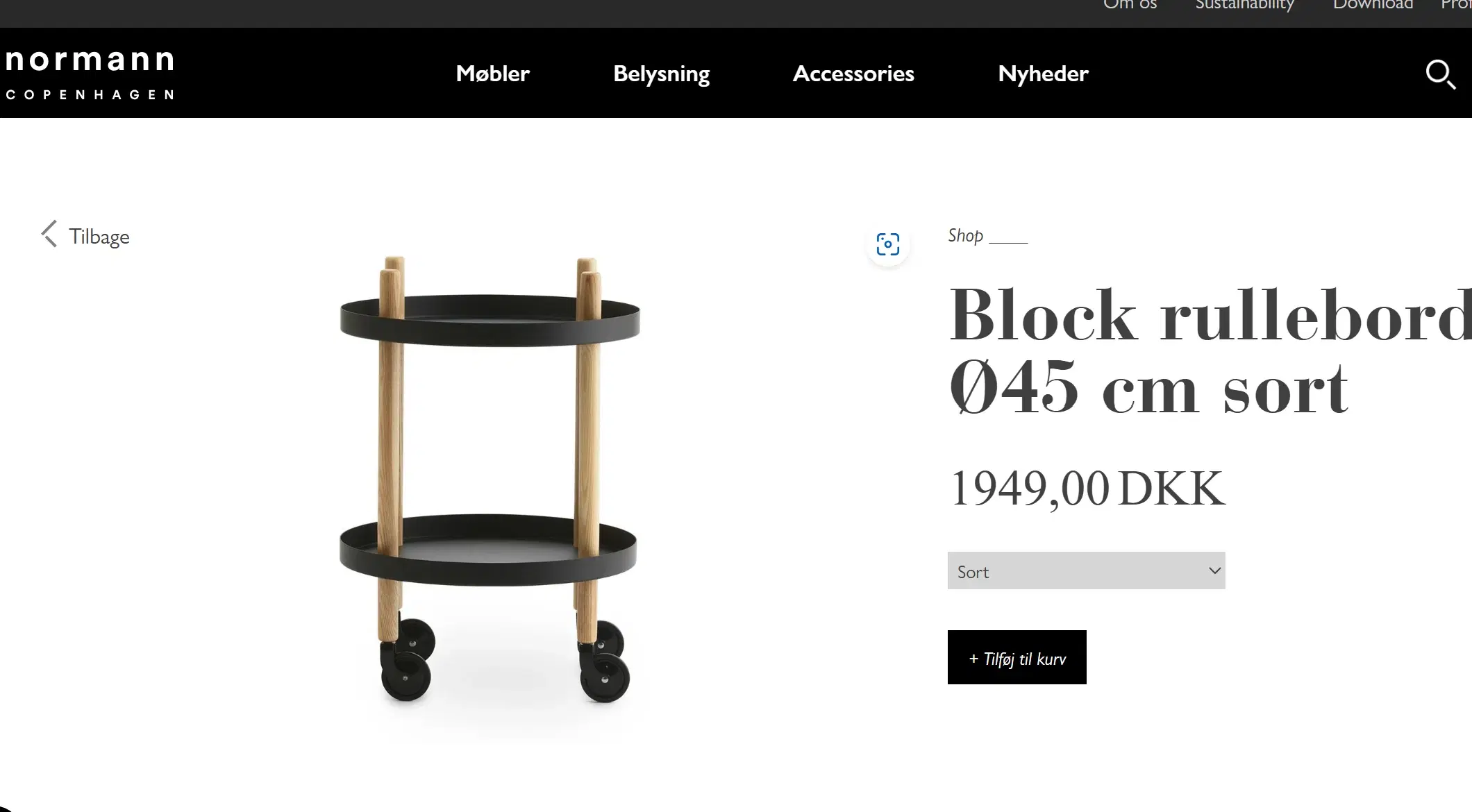 normann Copenhagen Block rullebord ø45cm