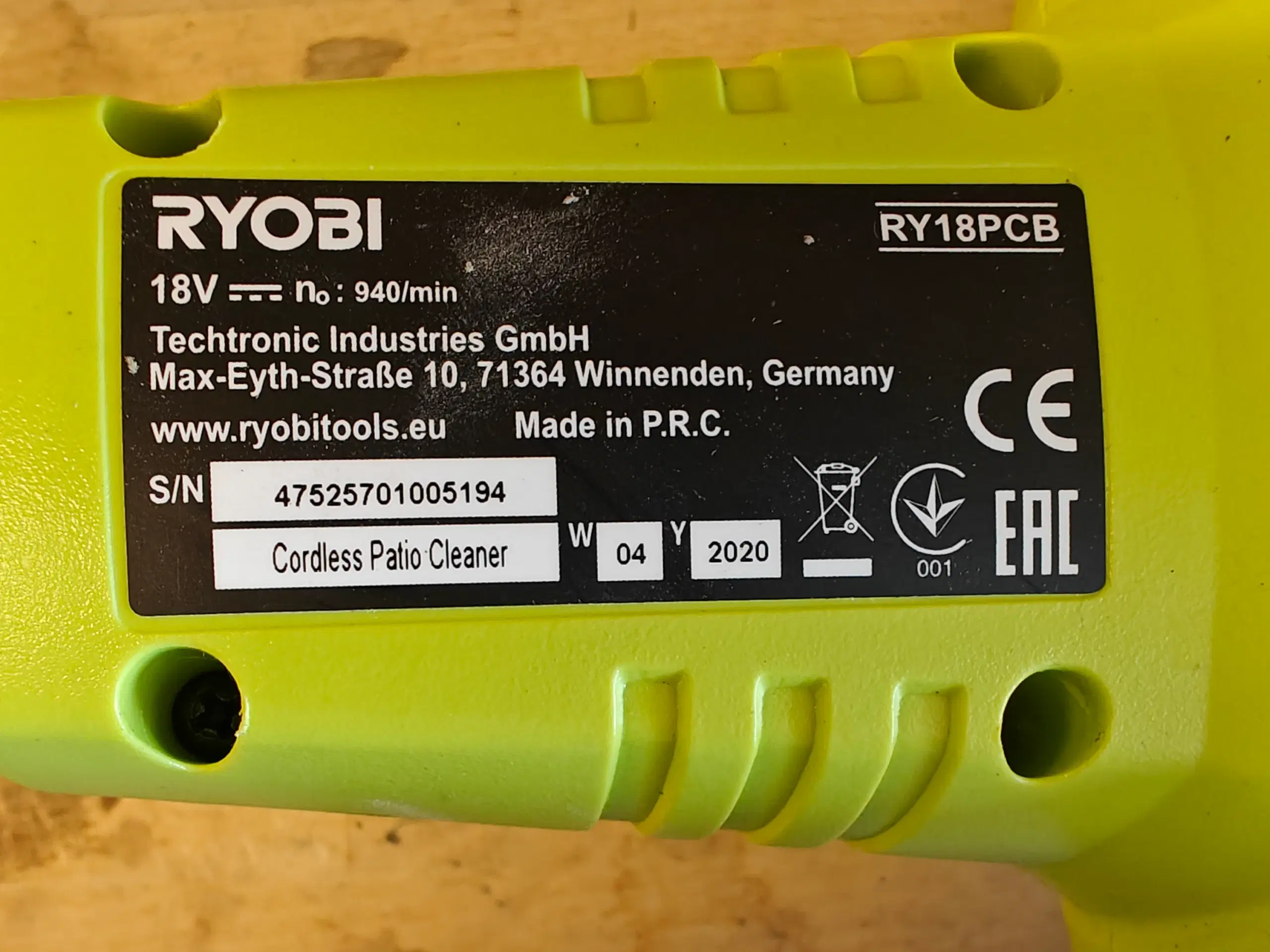 Ryobi terasserenser