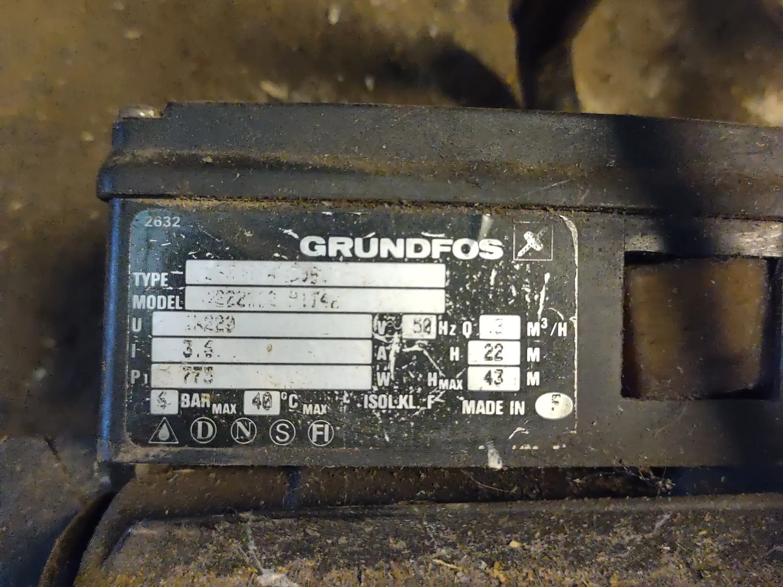 Vandpumpe Grundfos