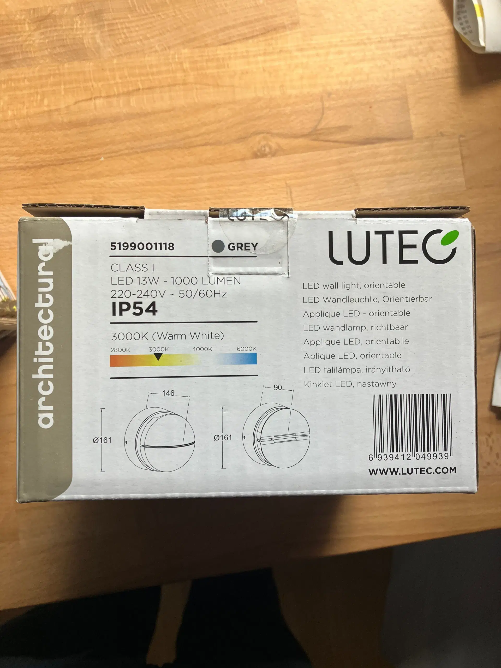 Udendørslamper 3 stk Lutec eklips IP54