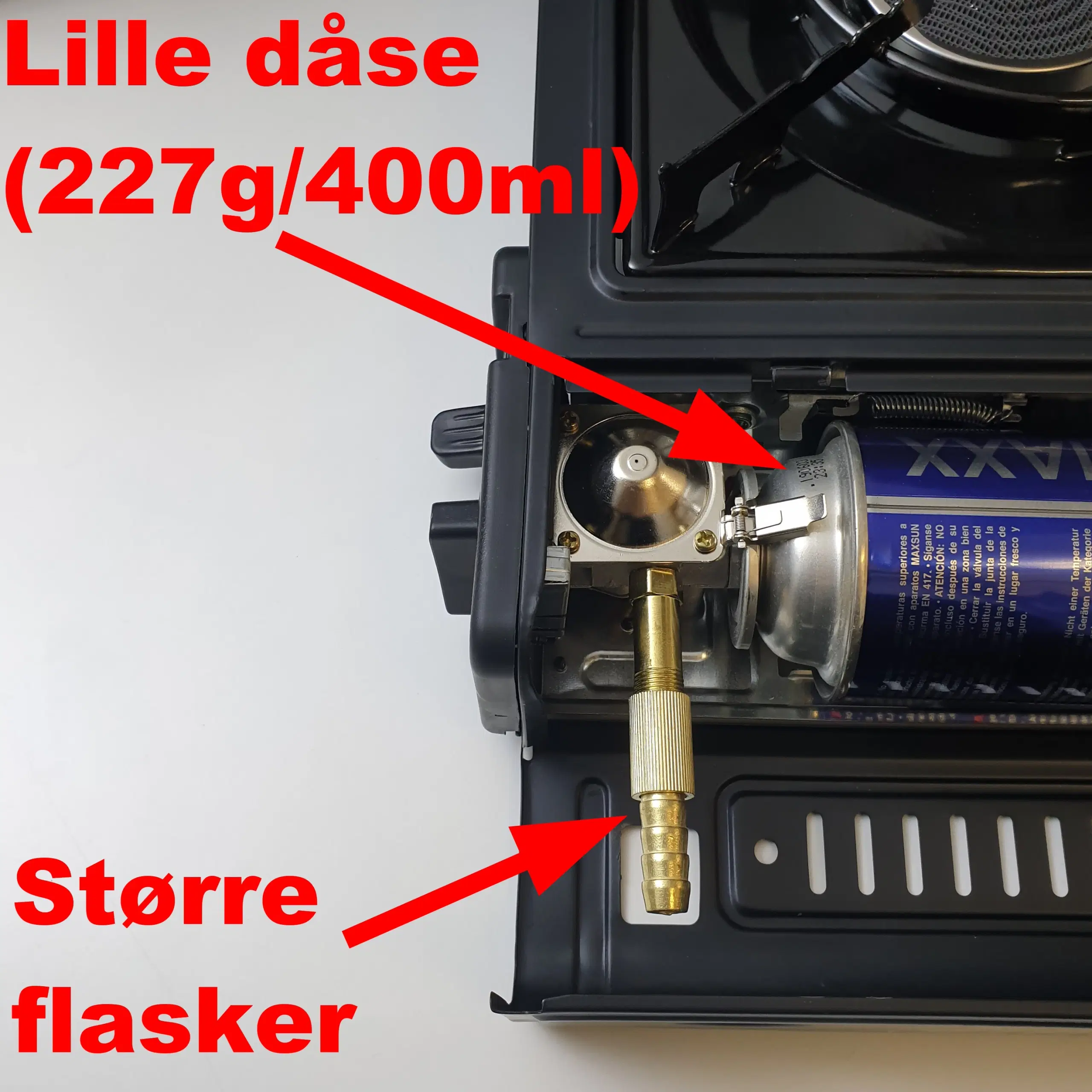 NY! 2500W Gaskomfur med KERAMISK BRÆNDER