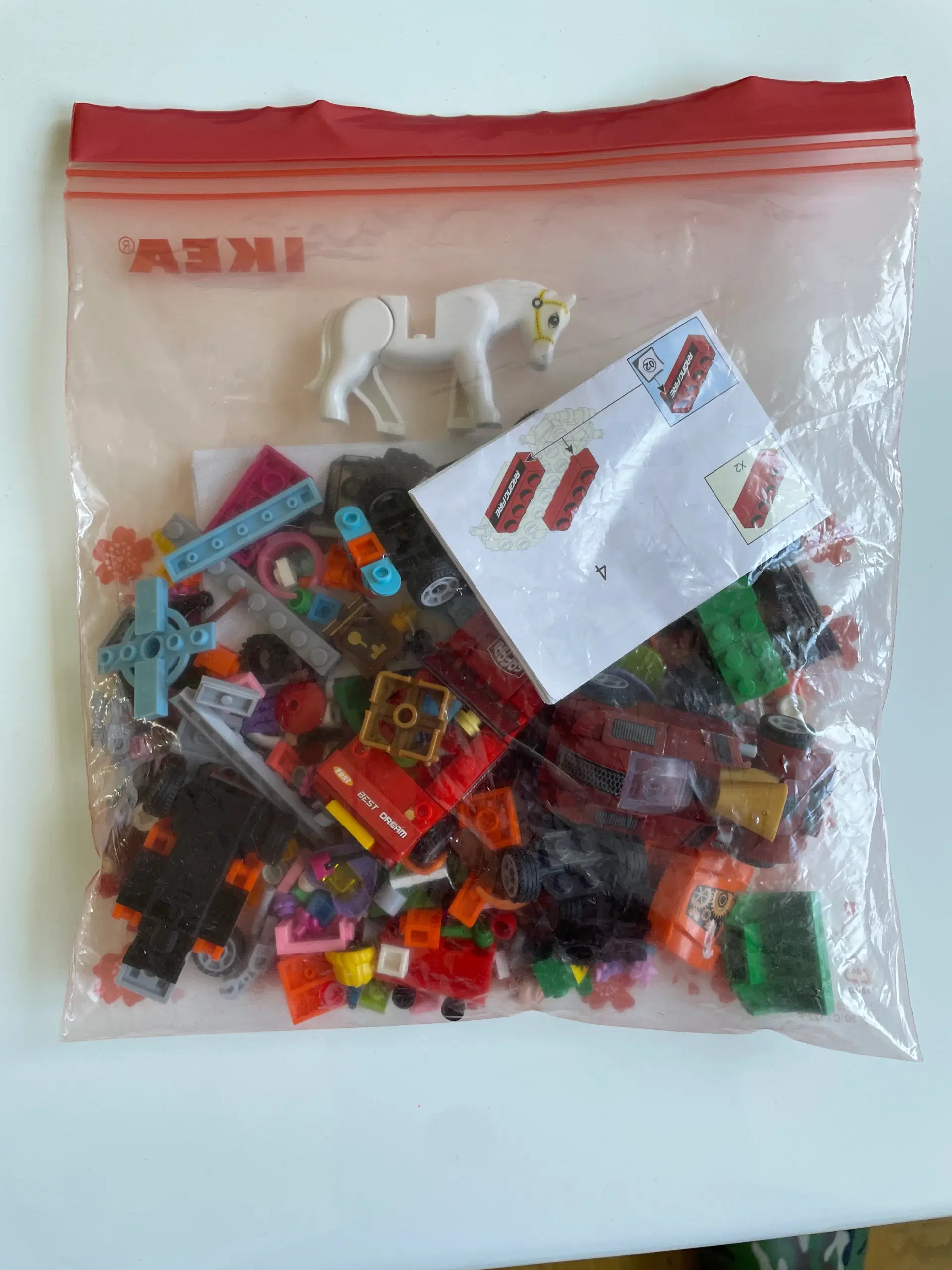 Blandet Lego og Sluban klodser