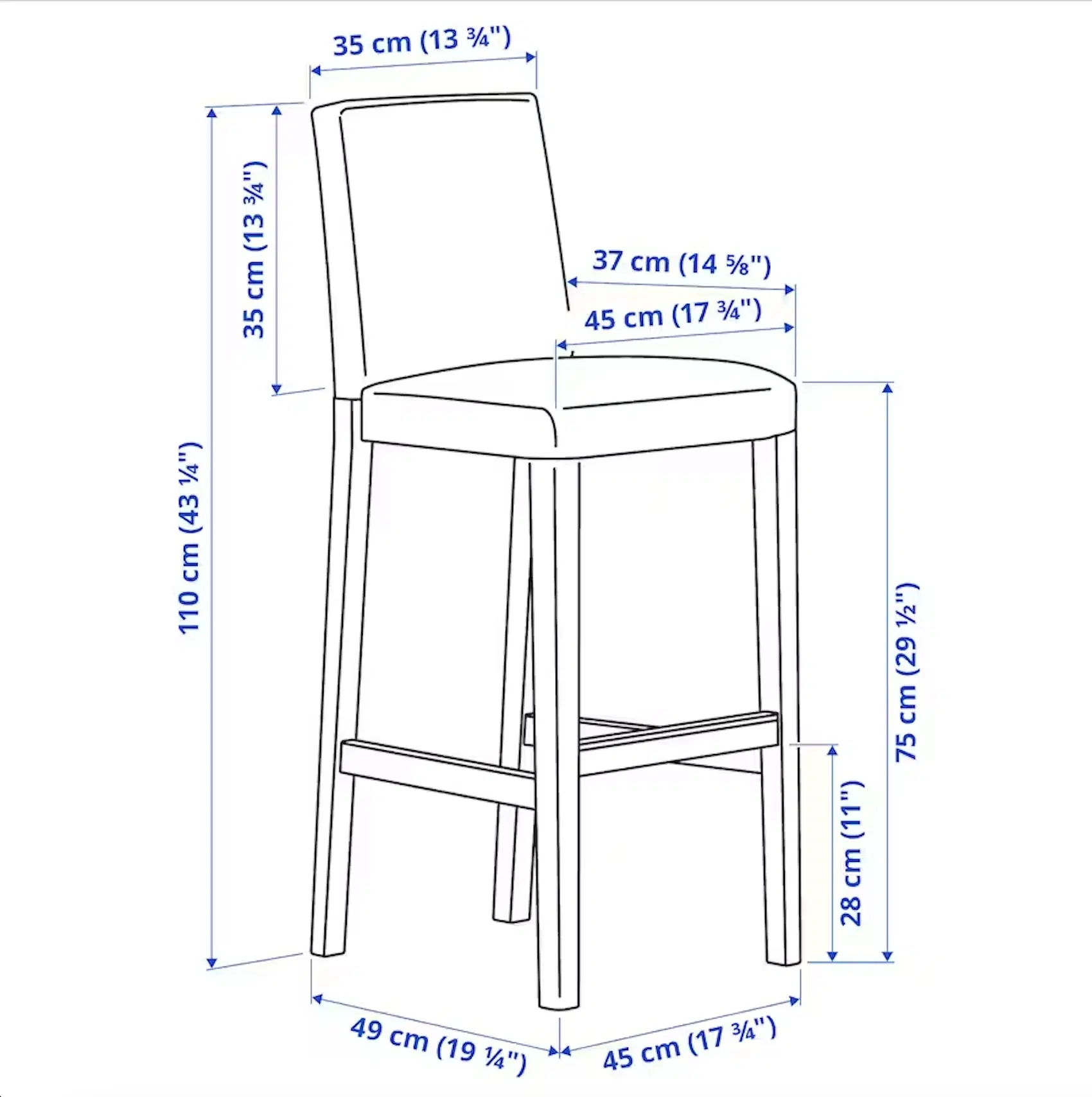 IKEA barstole (4 i alt)