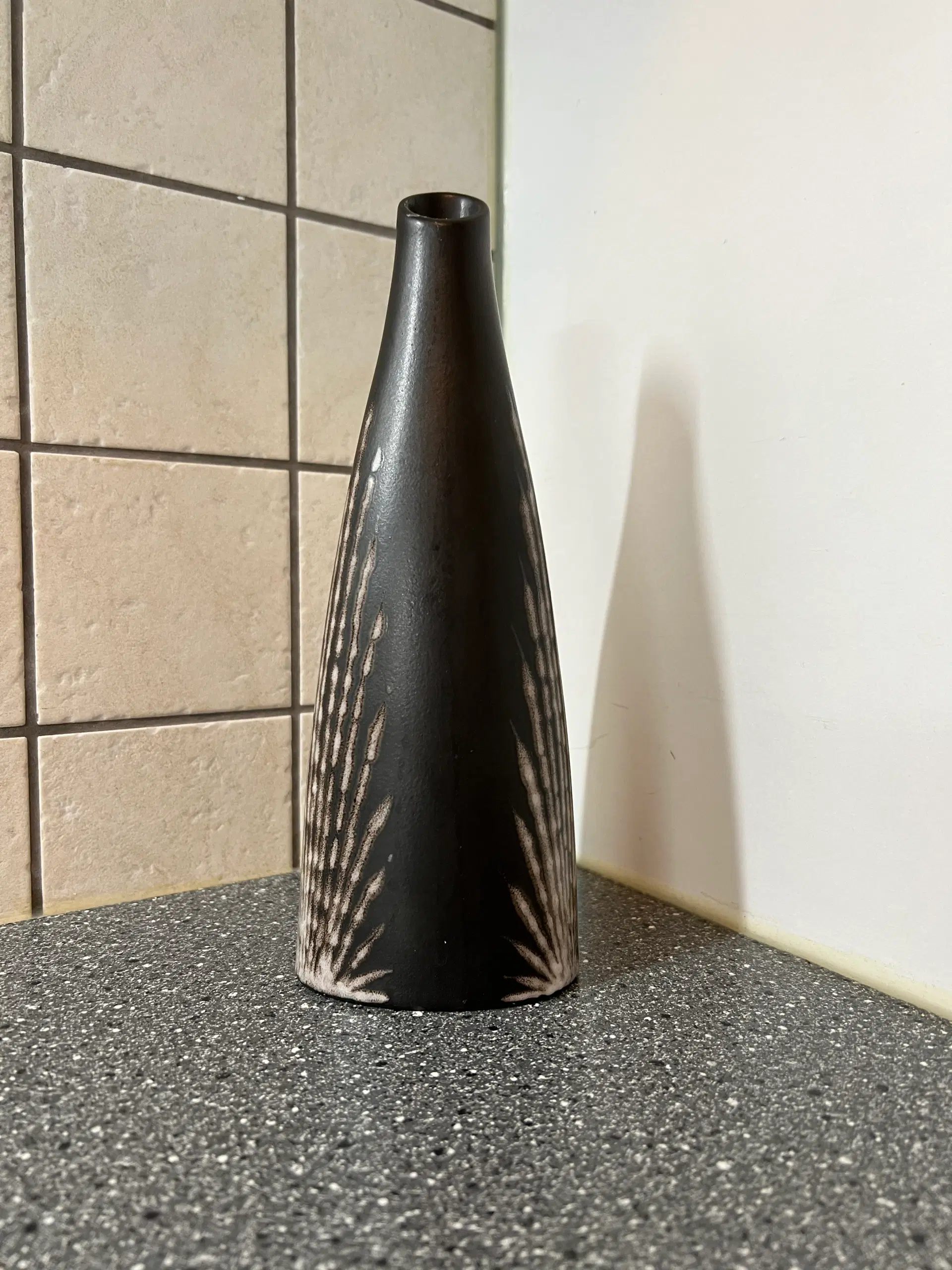 Søholm keramik sort vase