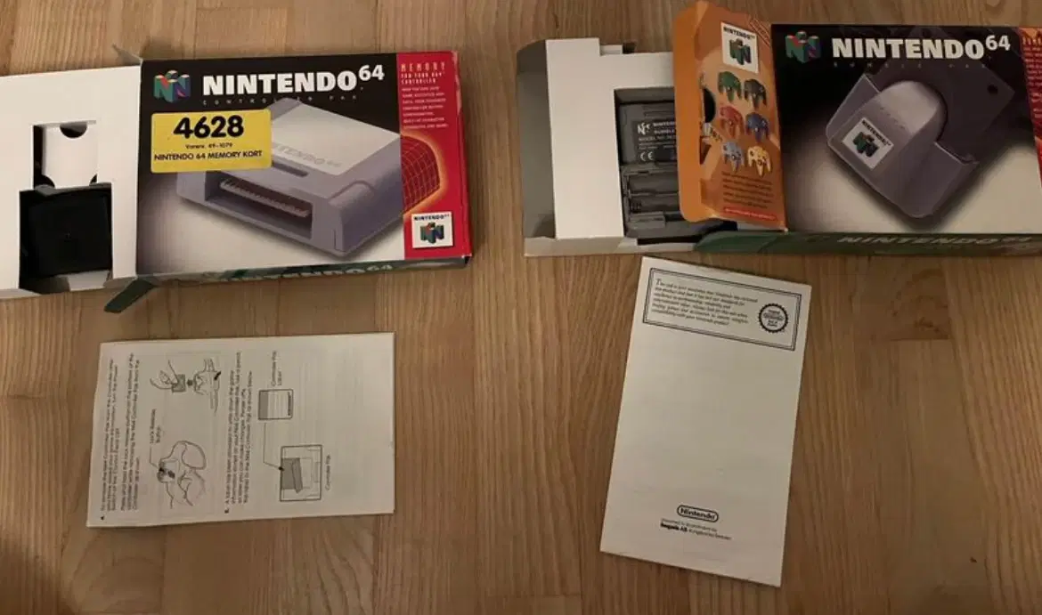 Super Nintendo64 med en masse tilbehør (MIB)
