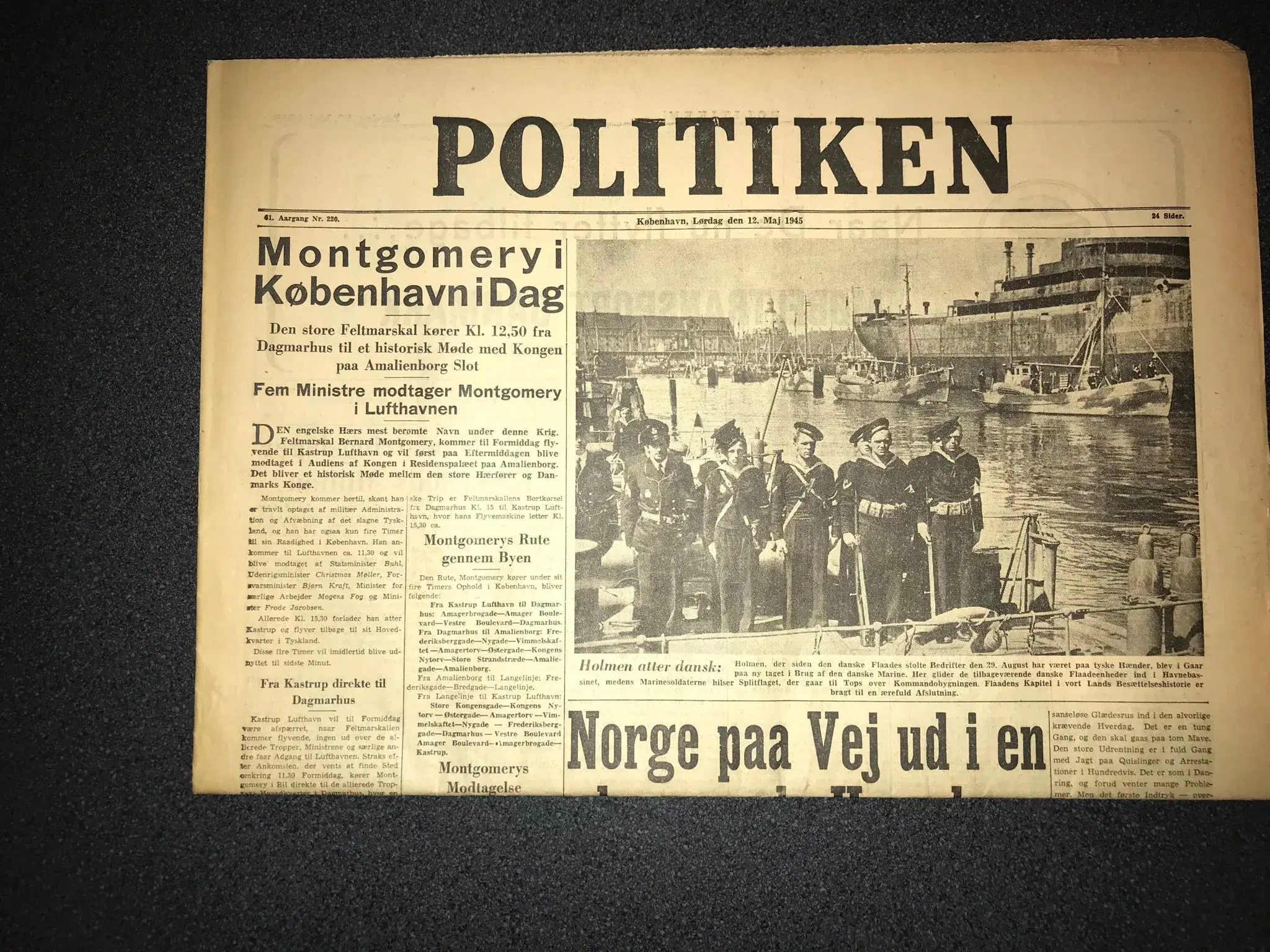 Politiken - 12 maj 1945