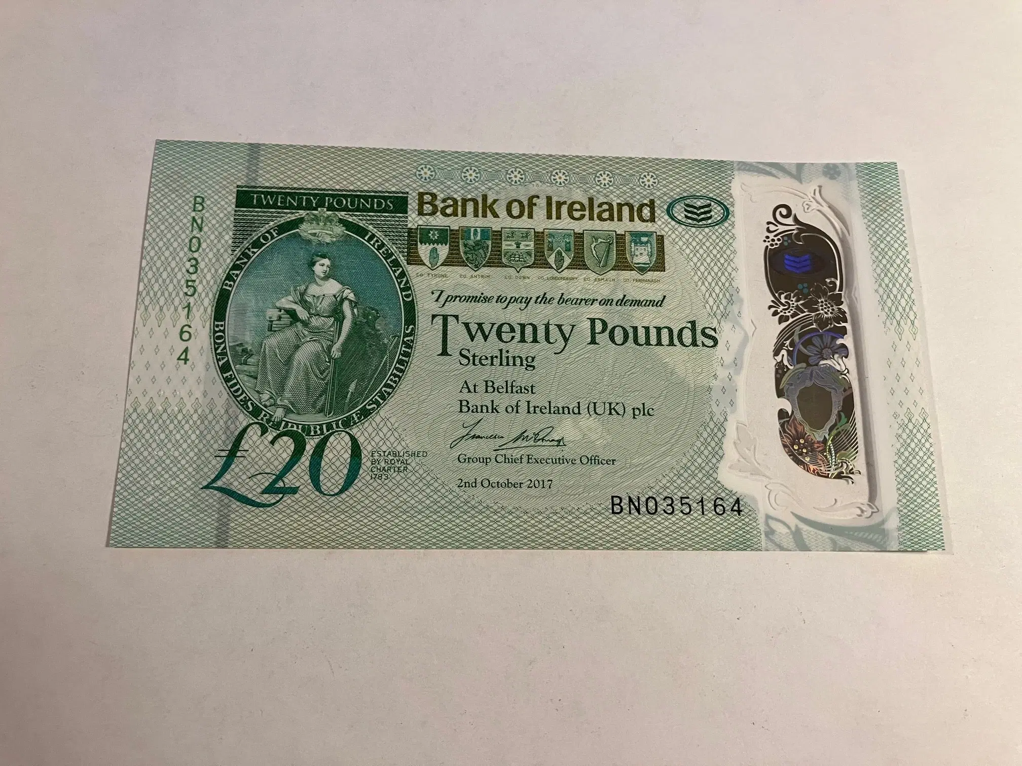 20 Pounds Ireland 2017