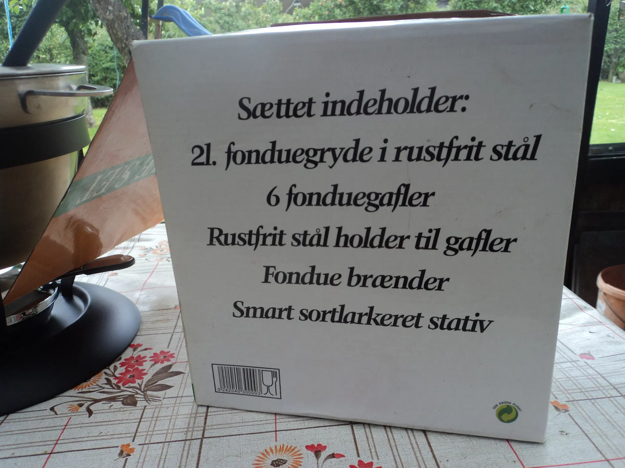 2 l fonduegryde i rustfrit stål