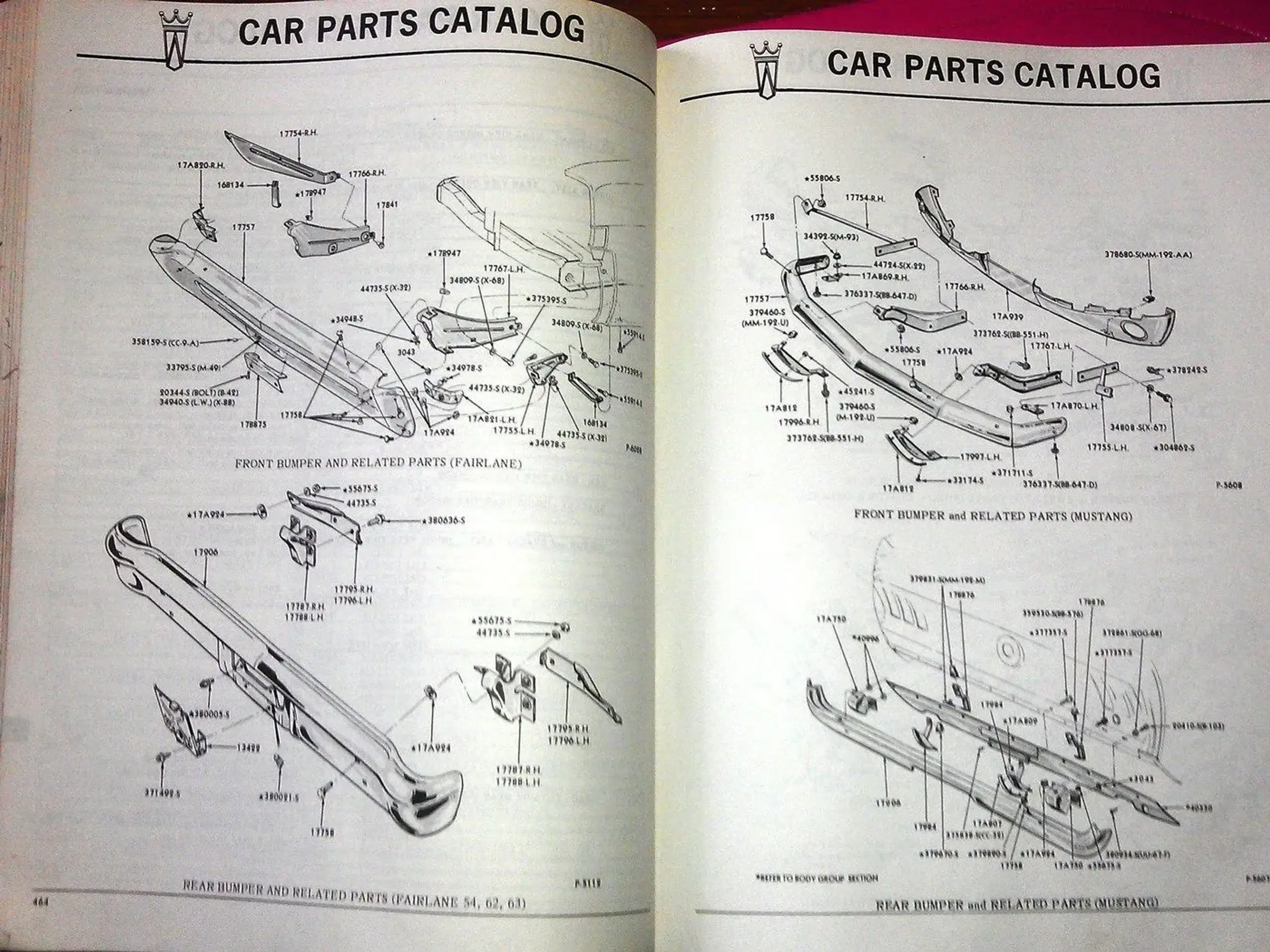 Parts Catalog 1968 Ford 