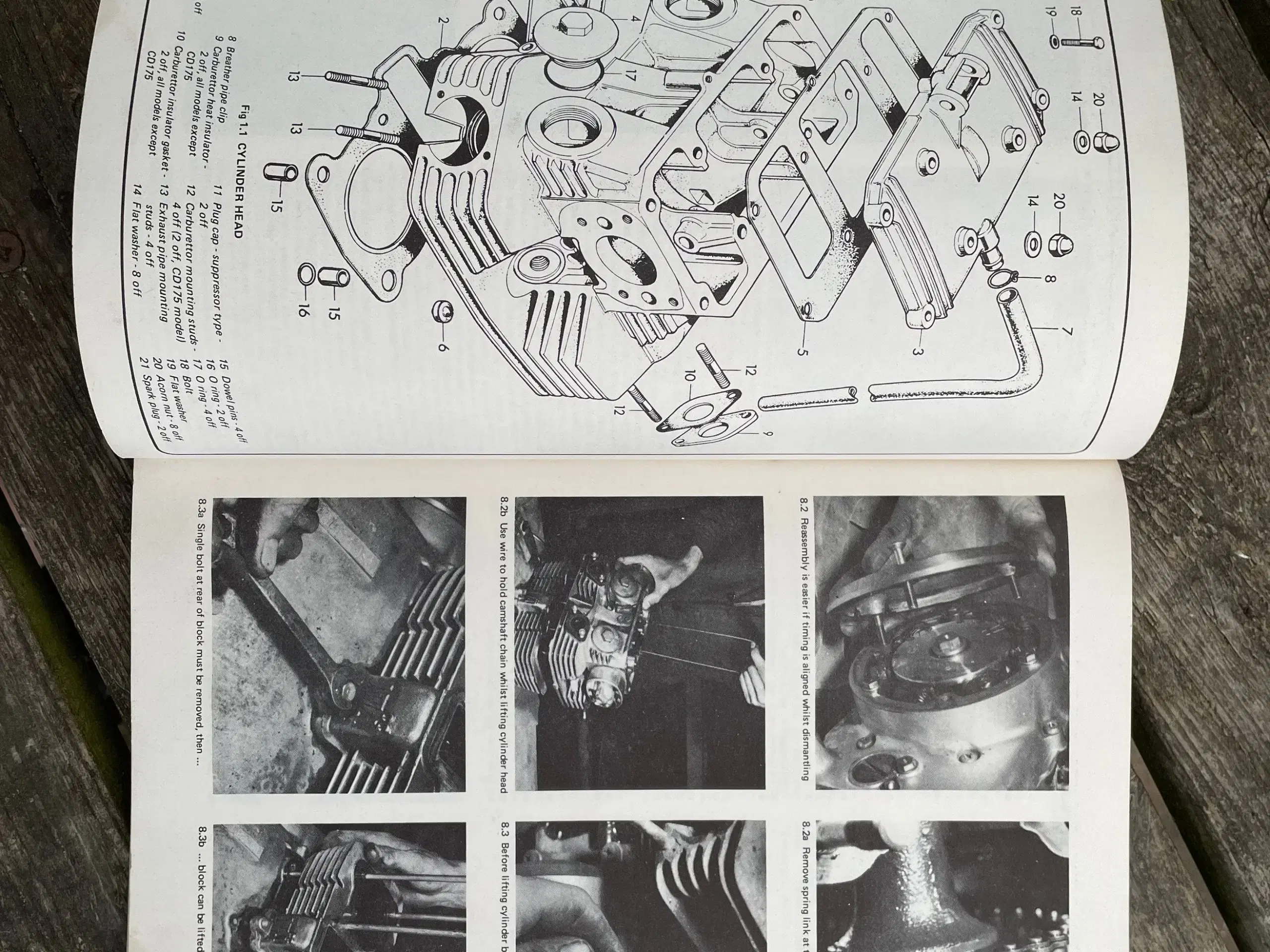 Haynes manual Honda Twins