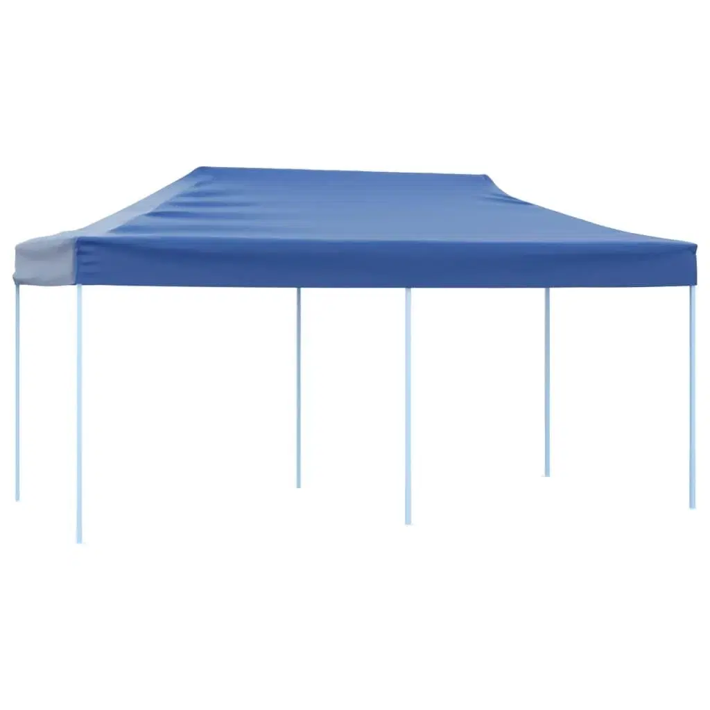 Foldbart pop-up-festtelt 3 x 6 m blå