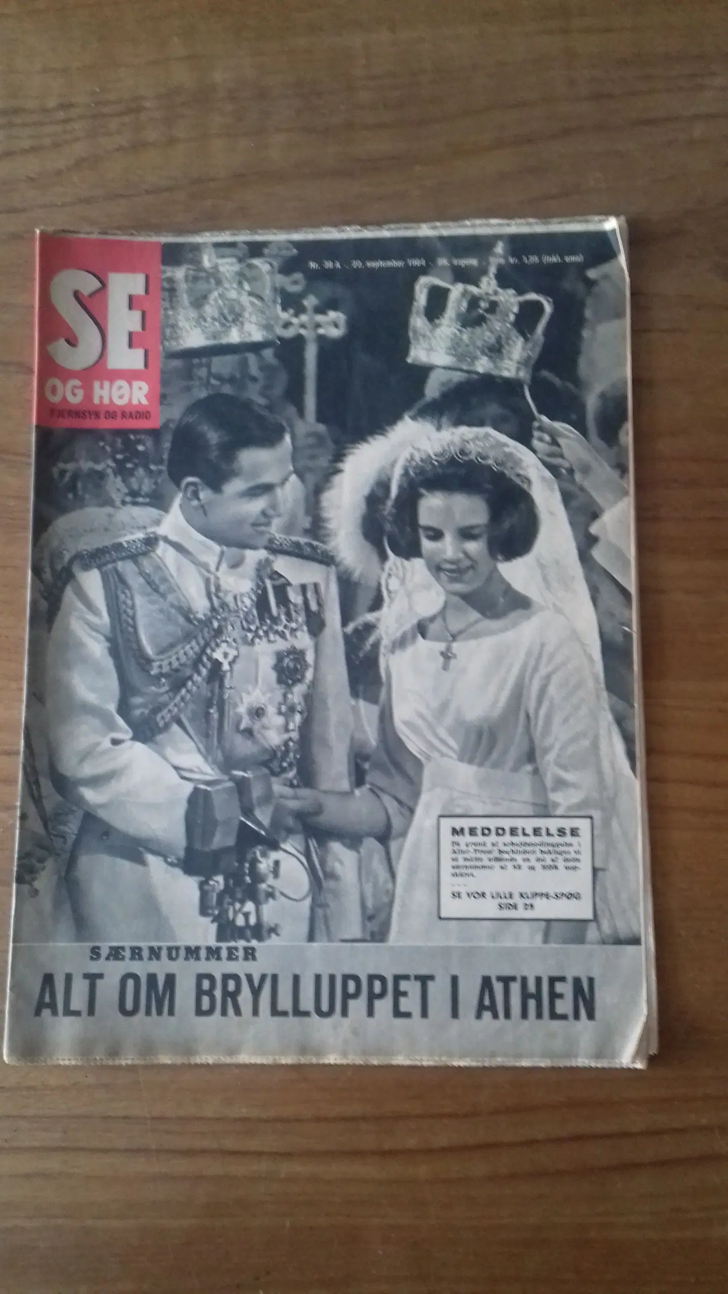Se og Hør: Konstantin  Anne-Maries bryllup 1964