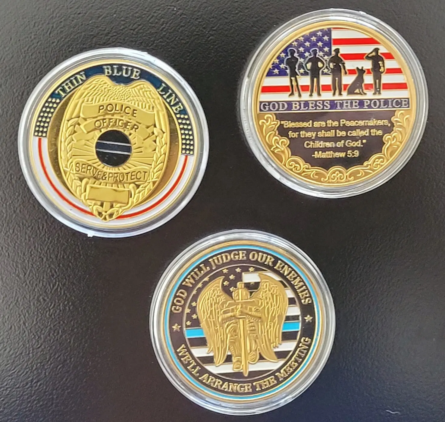 USA politi challenge coins