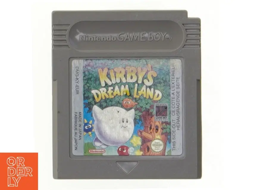 Kirby's Dream Land spil til Game Boy fra Nintendo (str 6 cm)