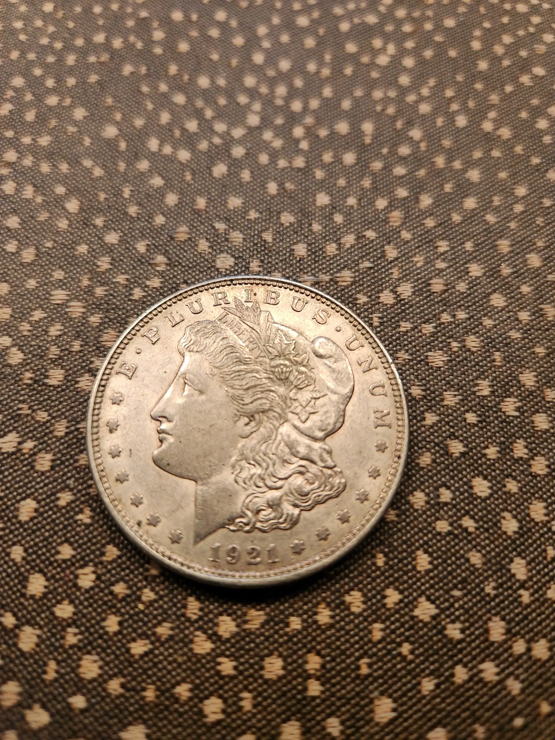 "Morgan" One dollar søvlmønt 1921