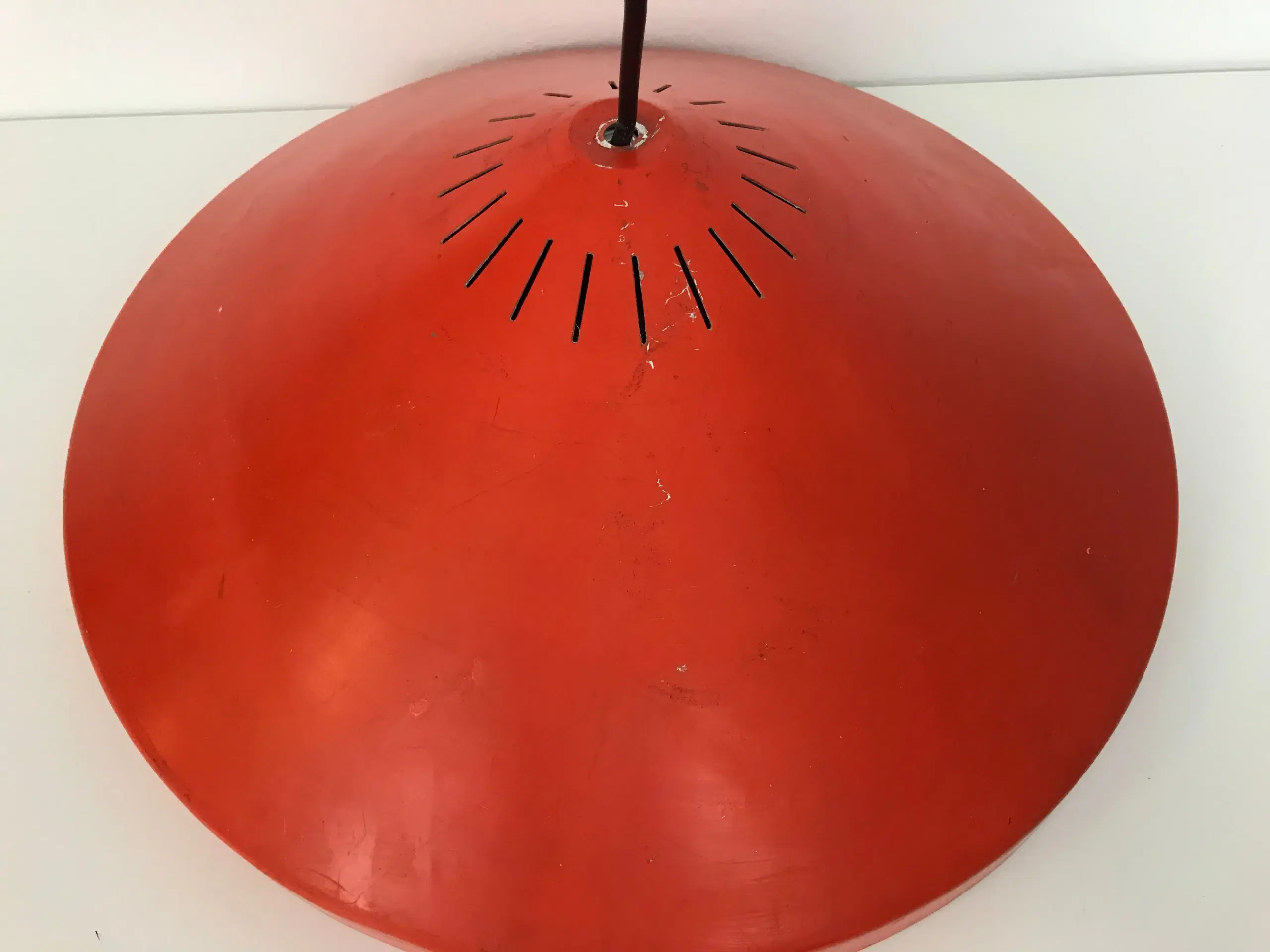 Retro loftslampe / pendel orange-rød