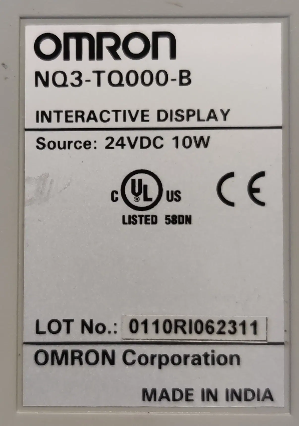 OMRON Interactive display