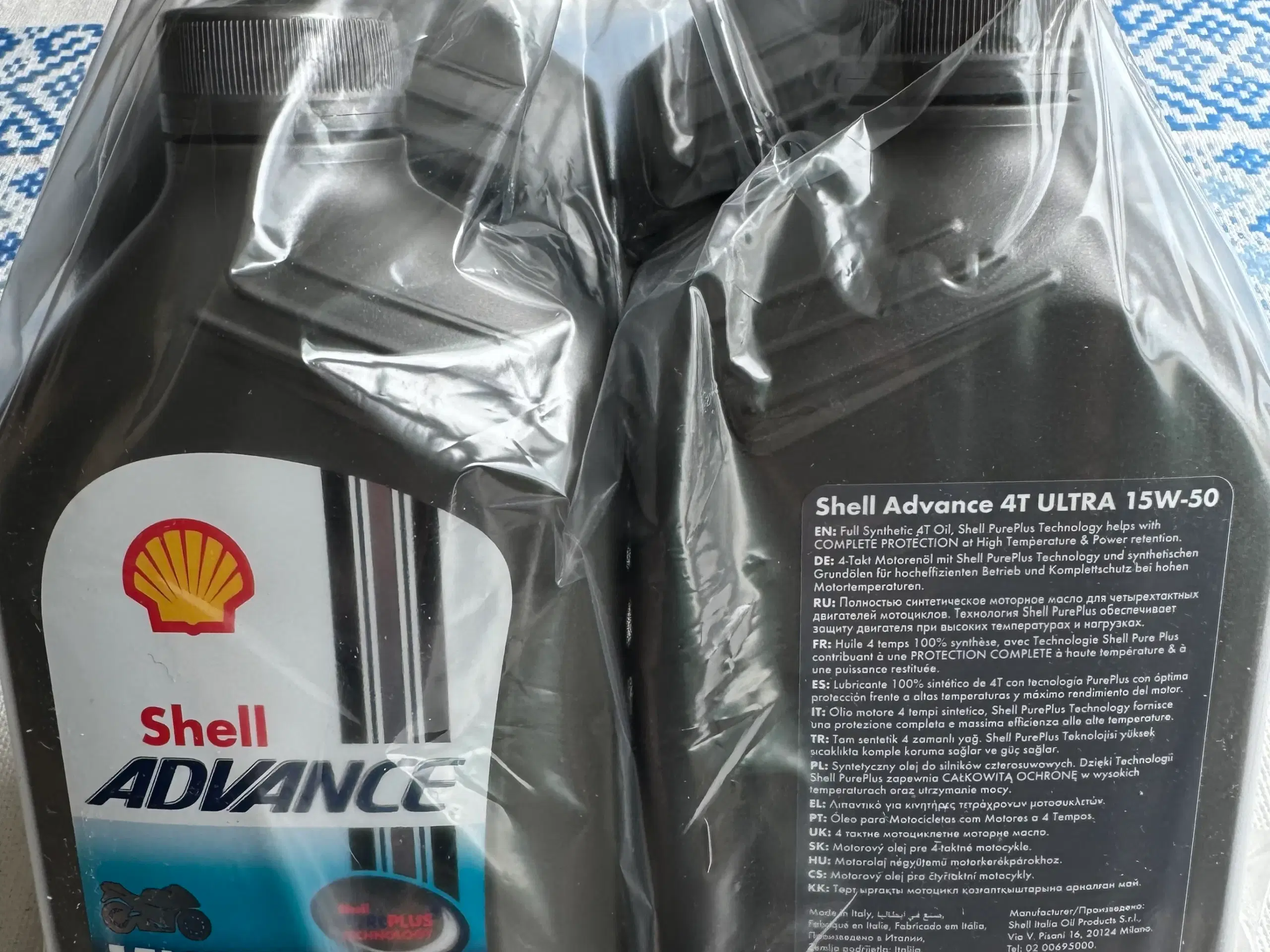 Shell Advance 15W-50 4T syntetisk motorcykelolie