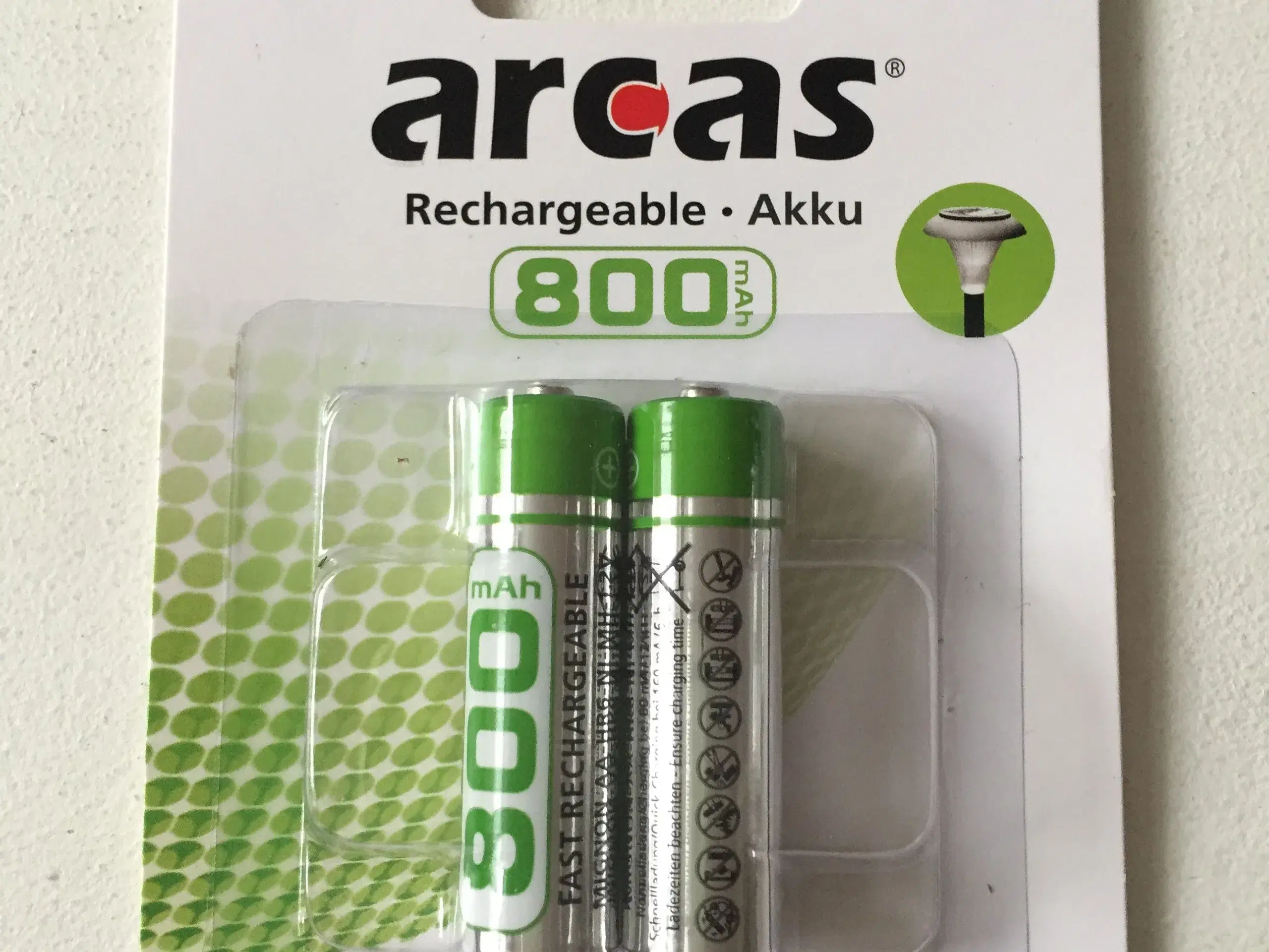 Genopladelige batterier Arcas AA