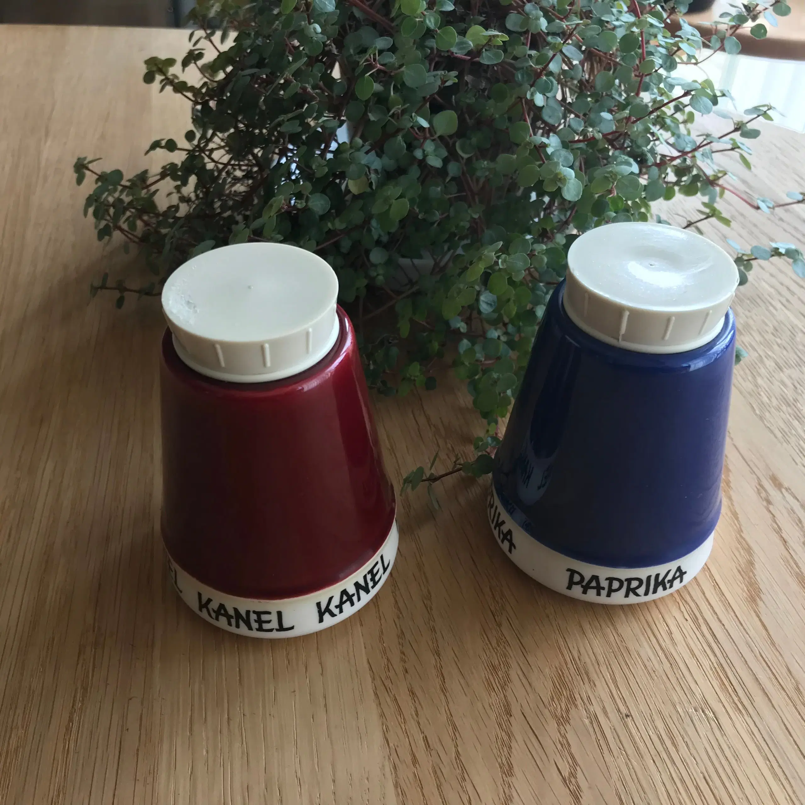 Kronjyden -  Krydderikrukker -  Kanel og paprika