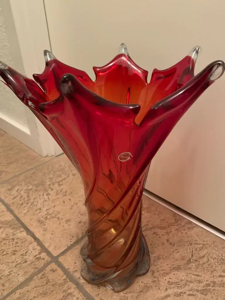 Flot Italiensk MURANO vase