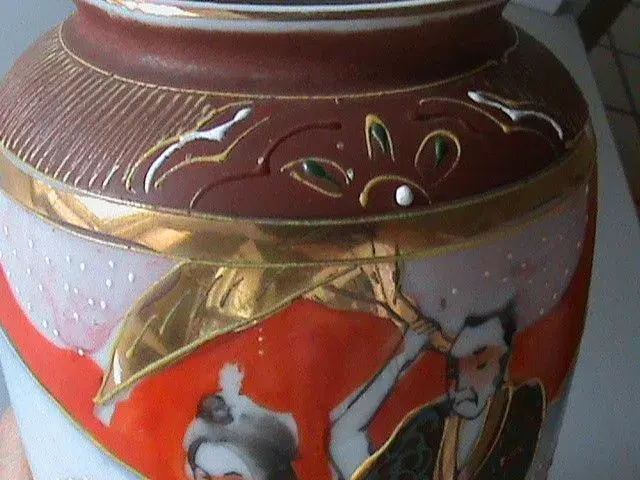 Japansk porcelæn vase dekoreret