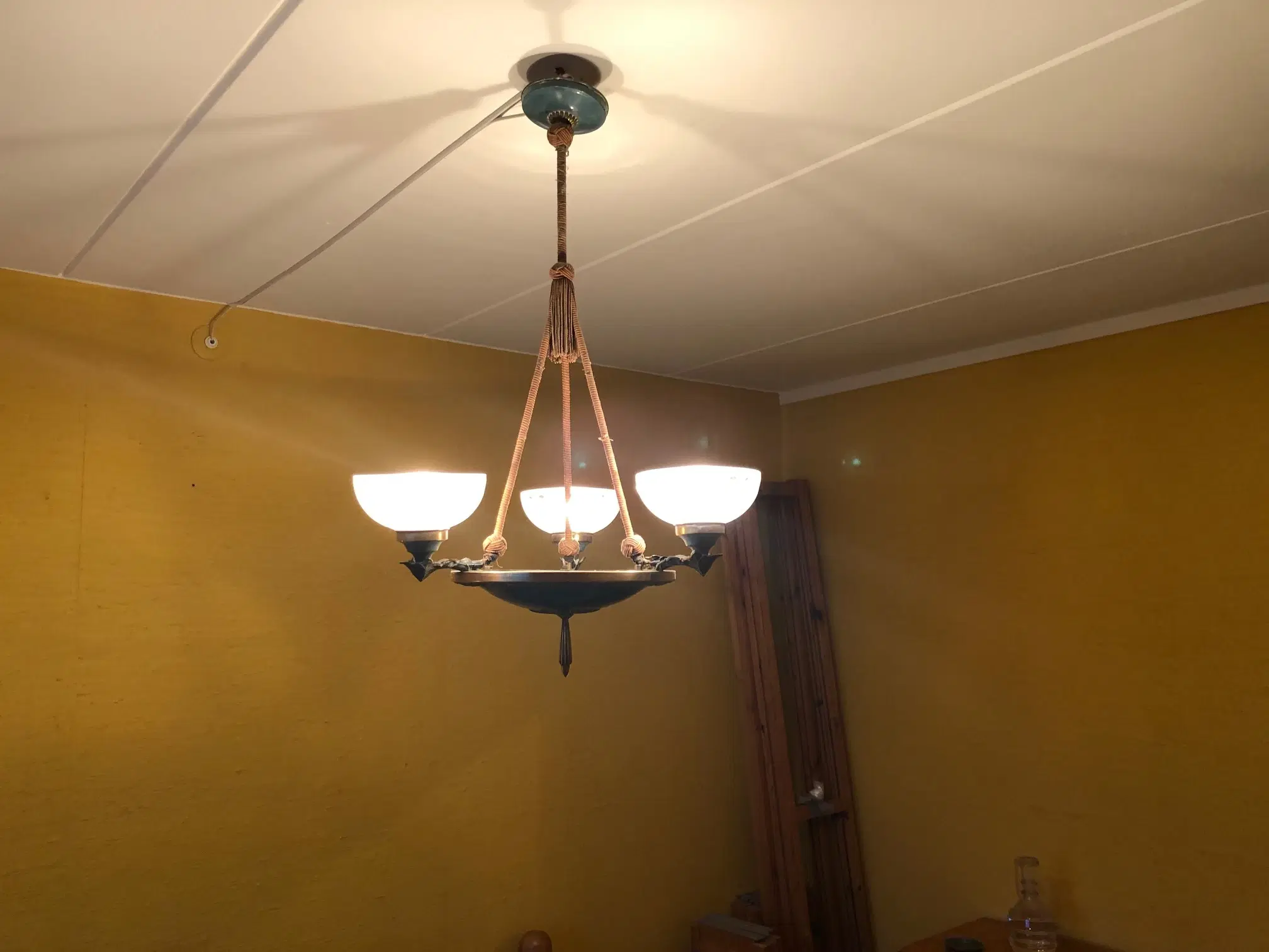 Antk Loftslampe fra ca år 1900 - tjekkisk