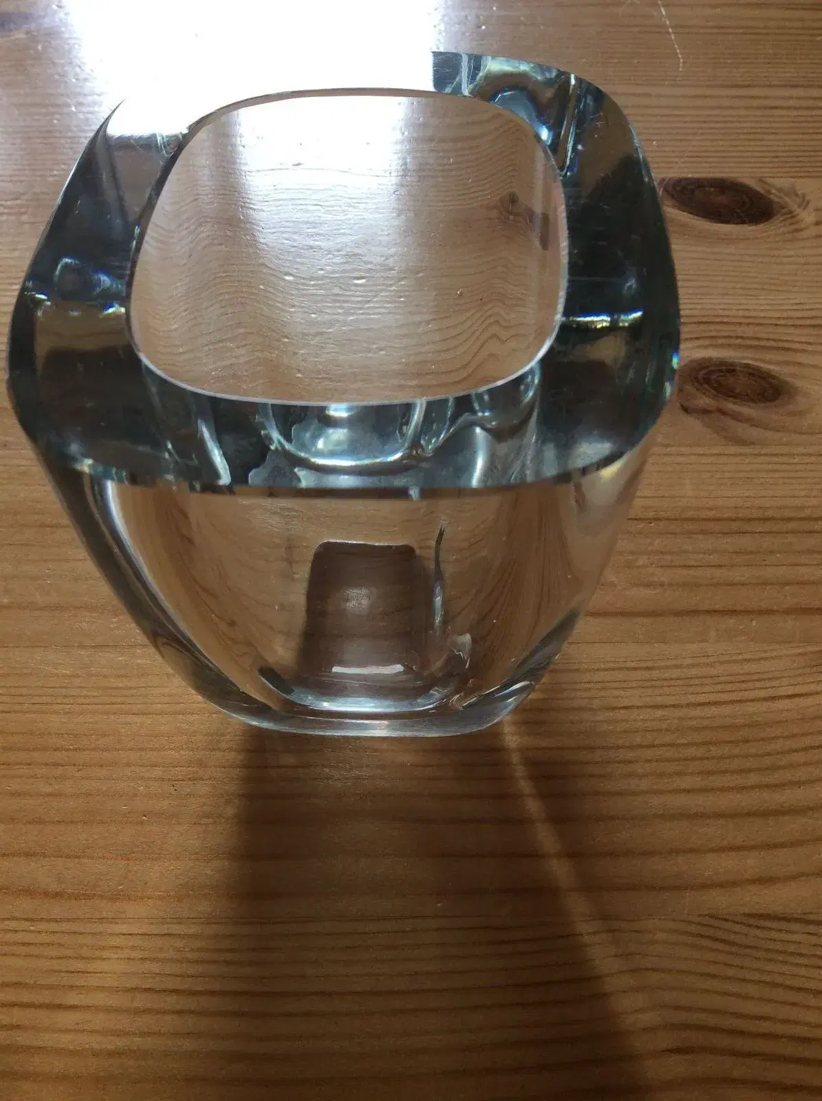 Holmegaards vase i kraftigt glas