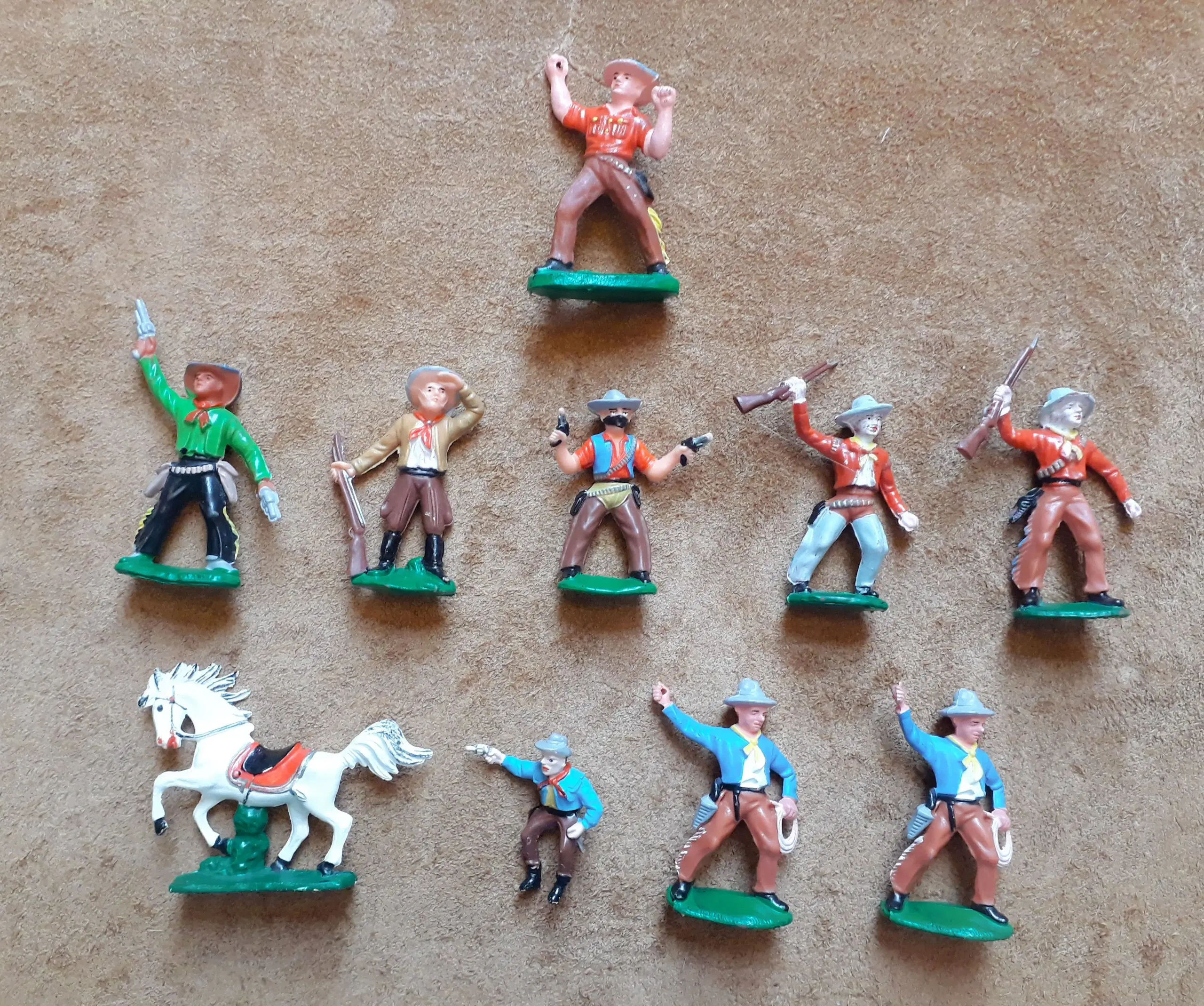 10 stk Cowboy Figurer