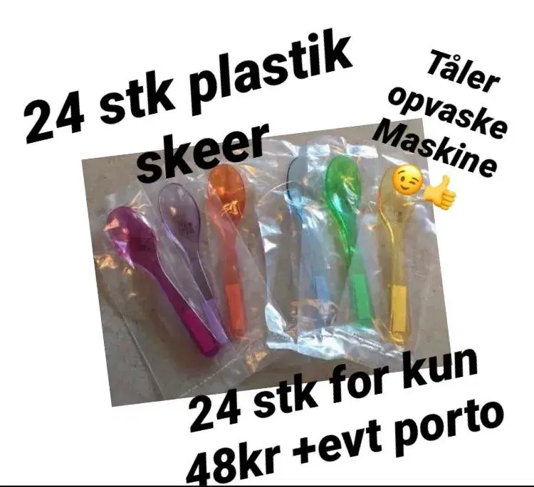 24 stk nye skeer i hårdt plast