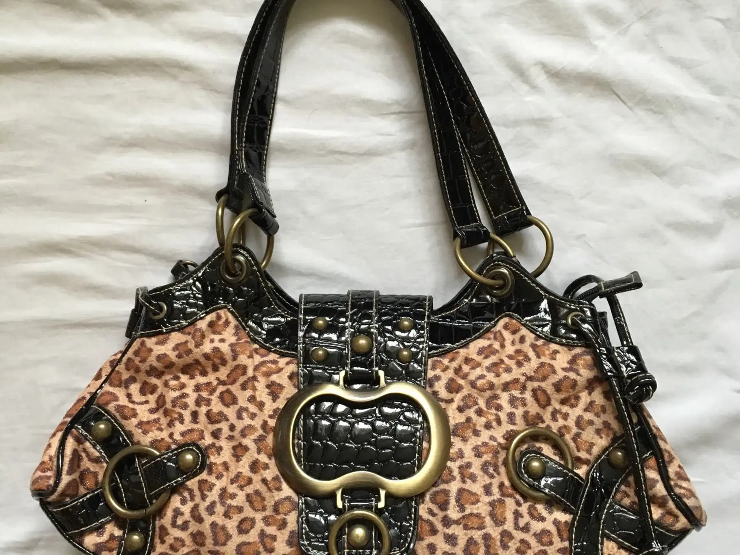 Flot leopard taske