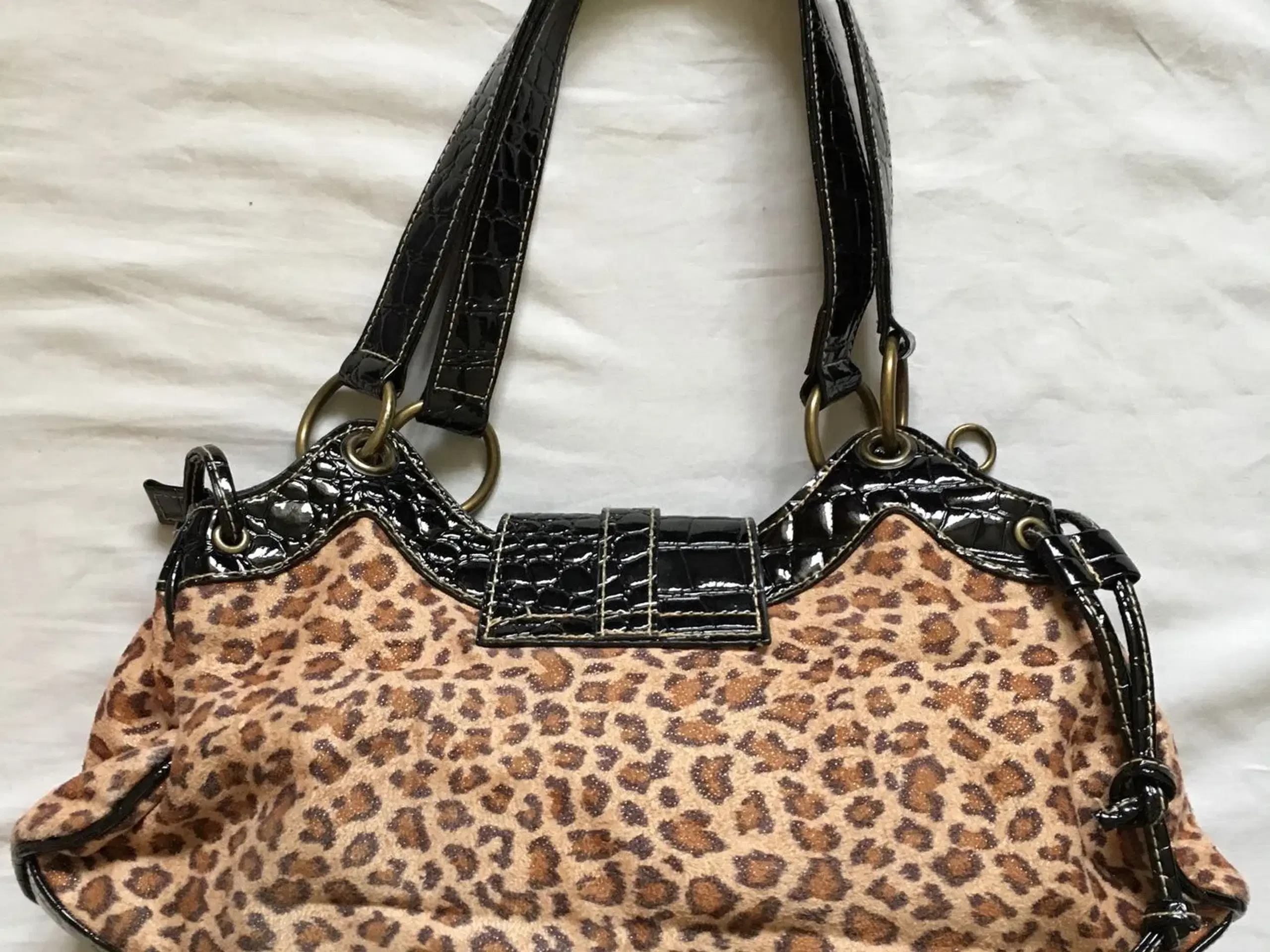 Flot leopard taske