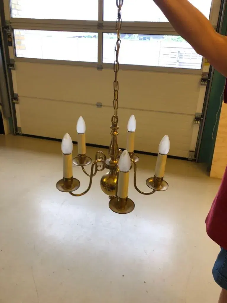 Messing loftslampe