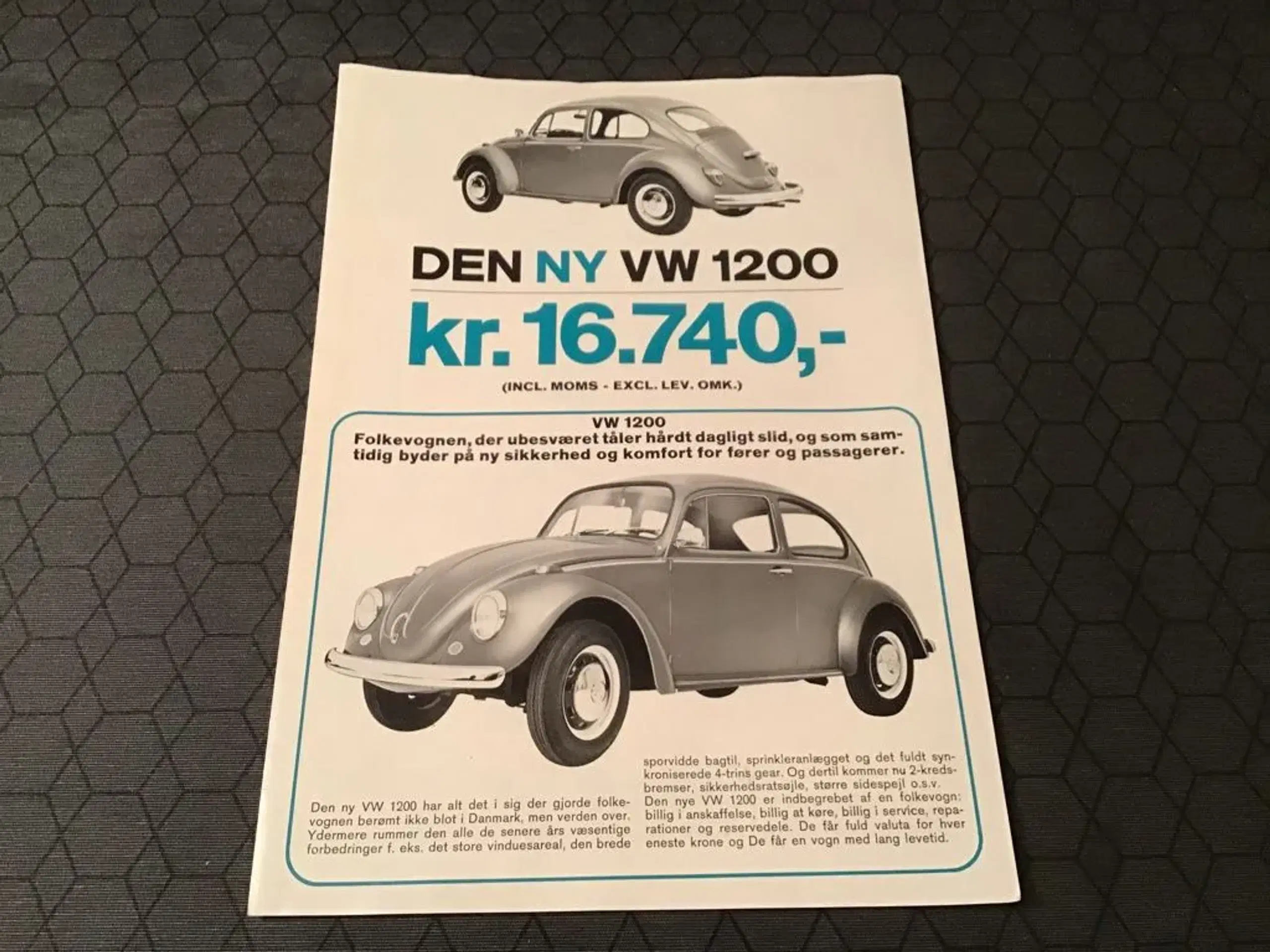 Vw brochure gammel