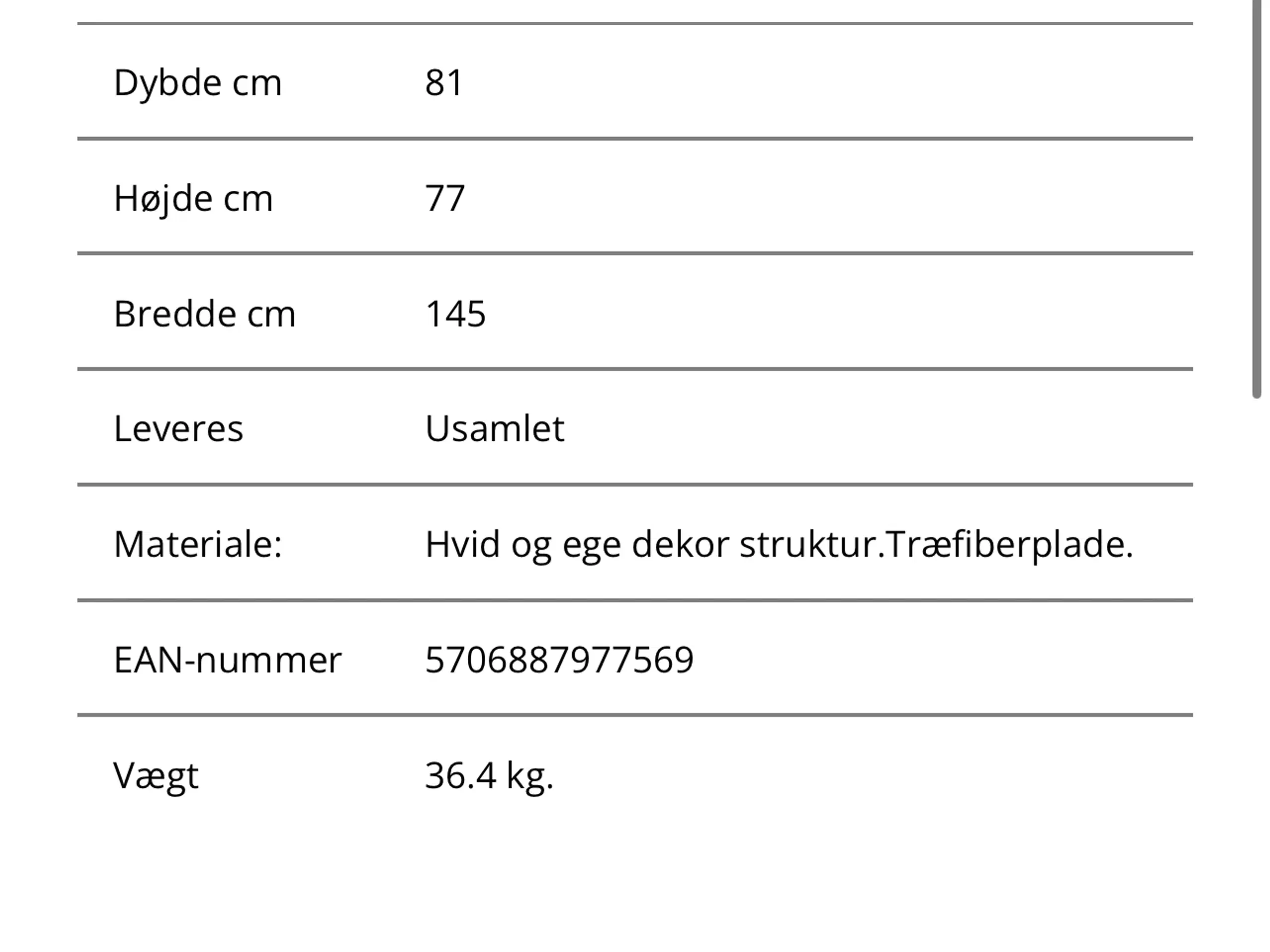 Skrivebord/computerbord  næsten ny