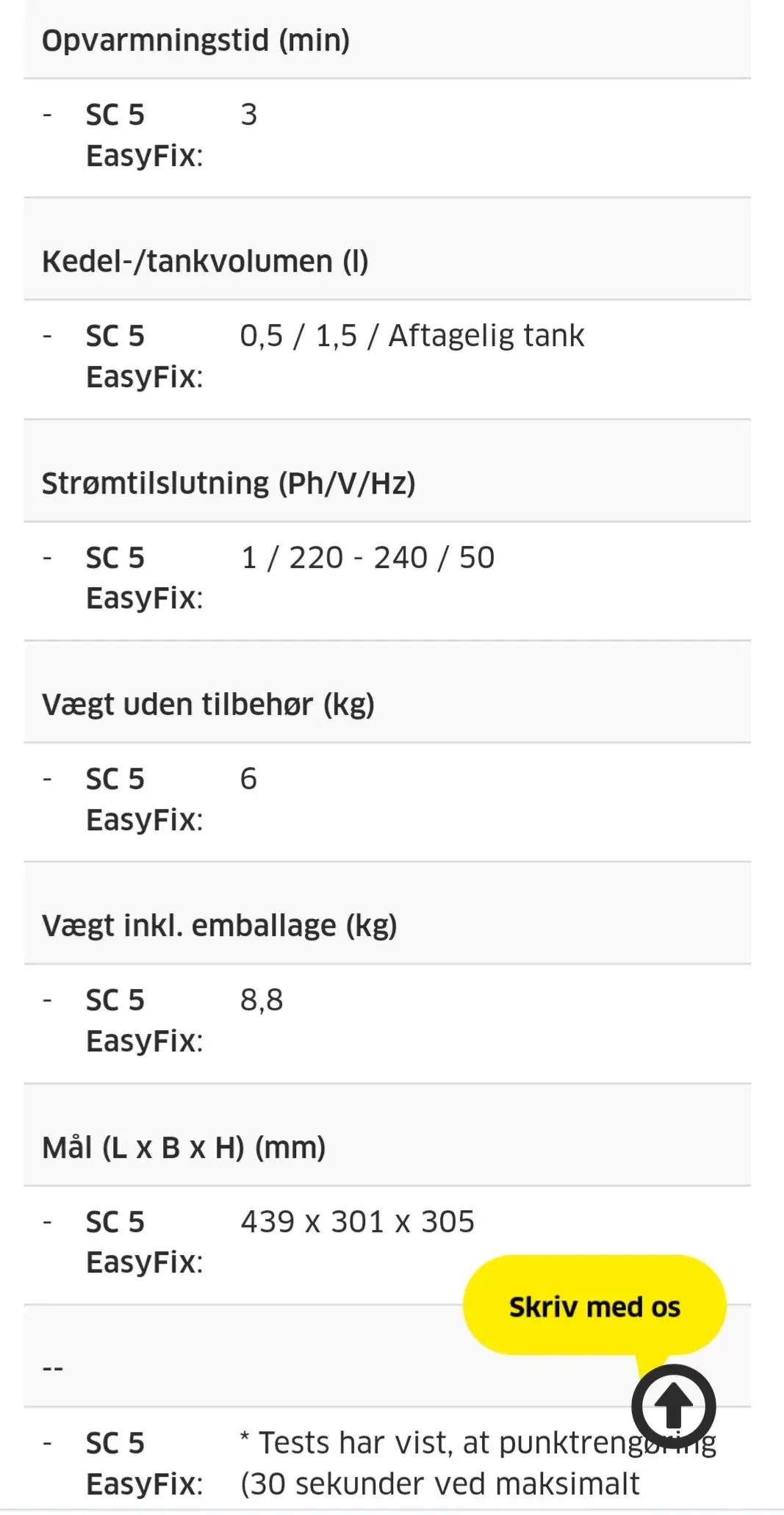 Kärcher damprenser sc5 easyfix