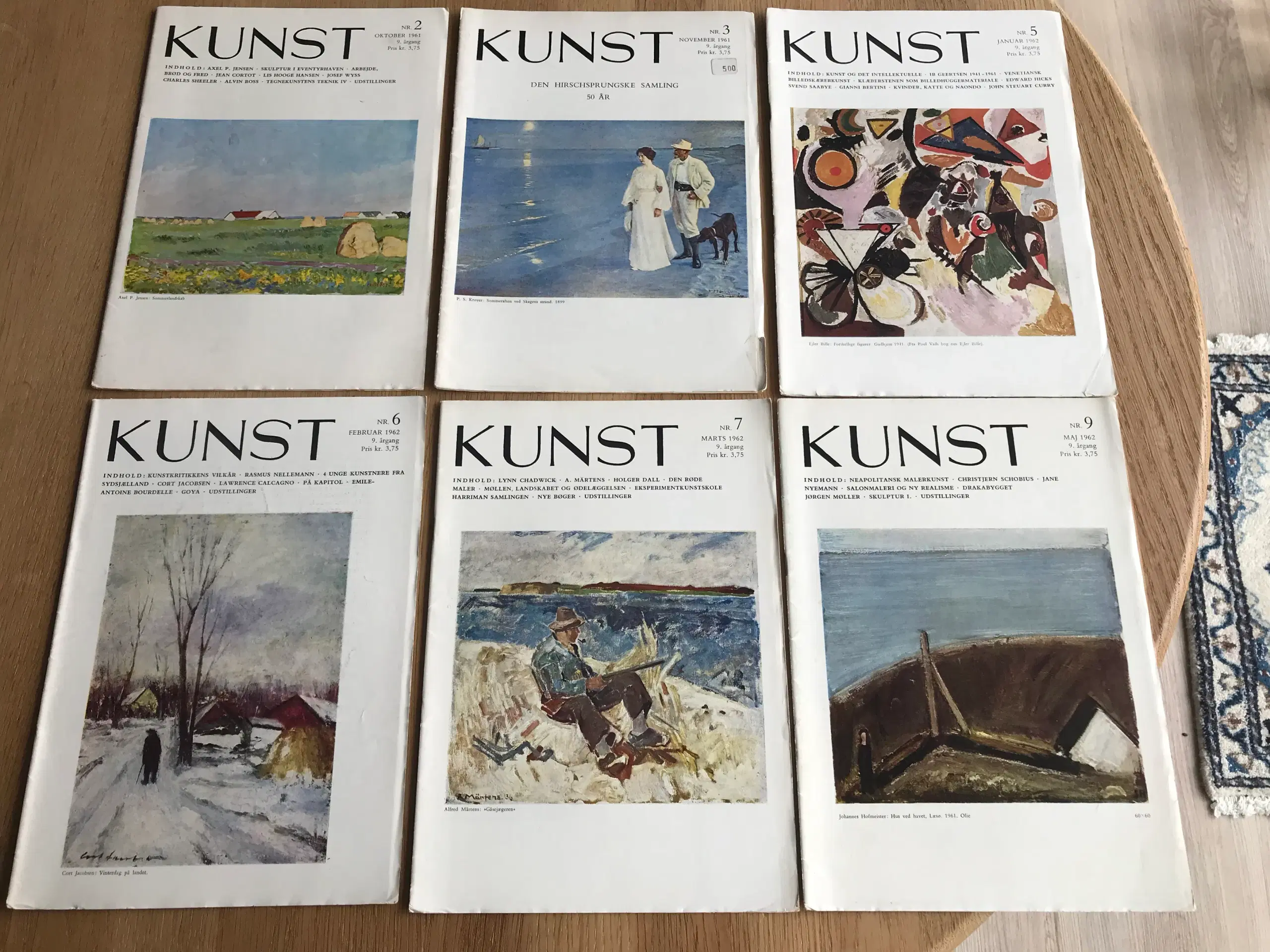 KUNST  -  9 årgang  -  1962/63  (6 numre)