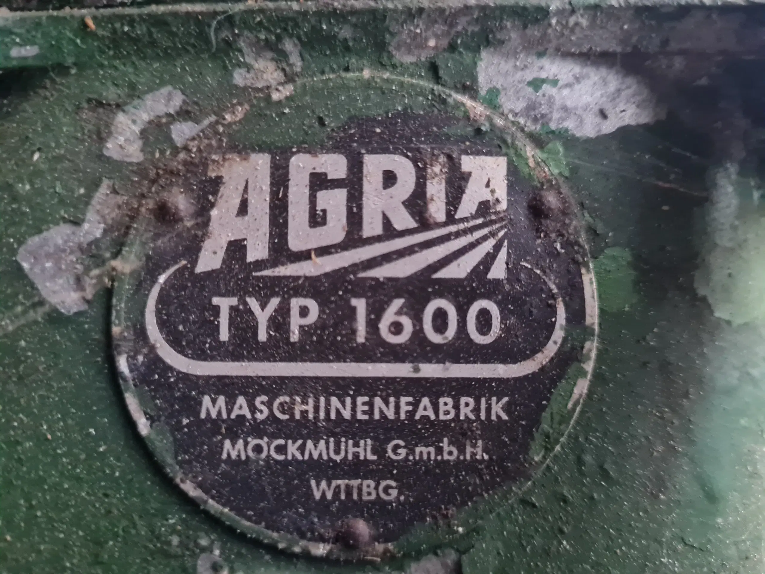 Agria 1600 samleobjekt