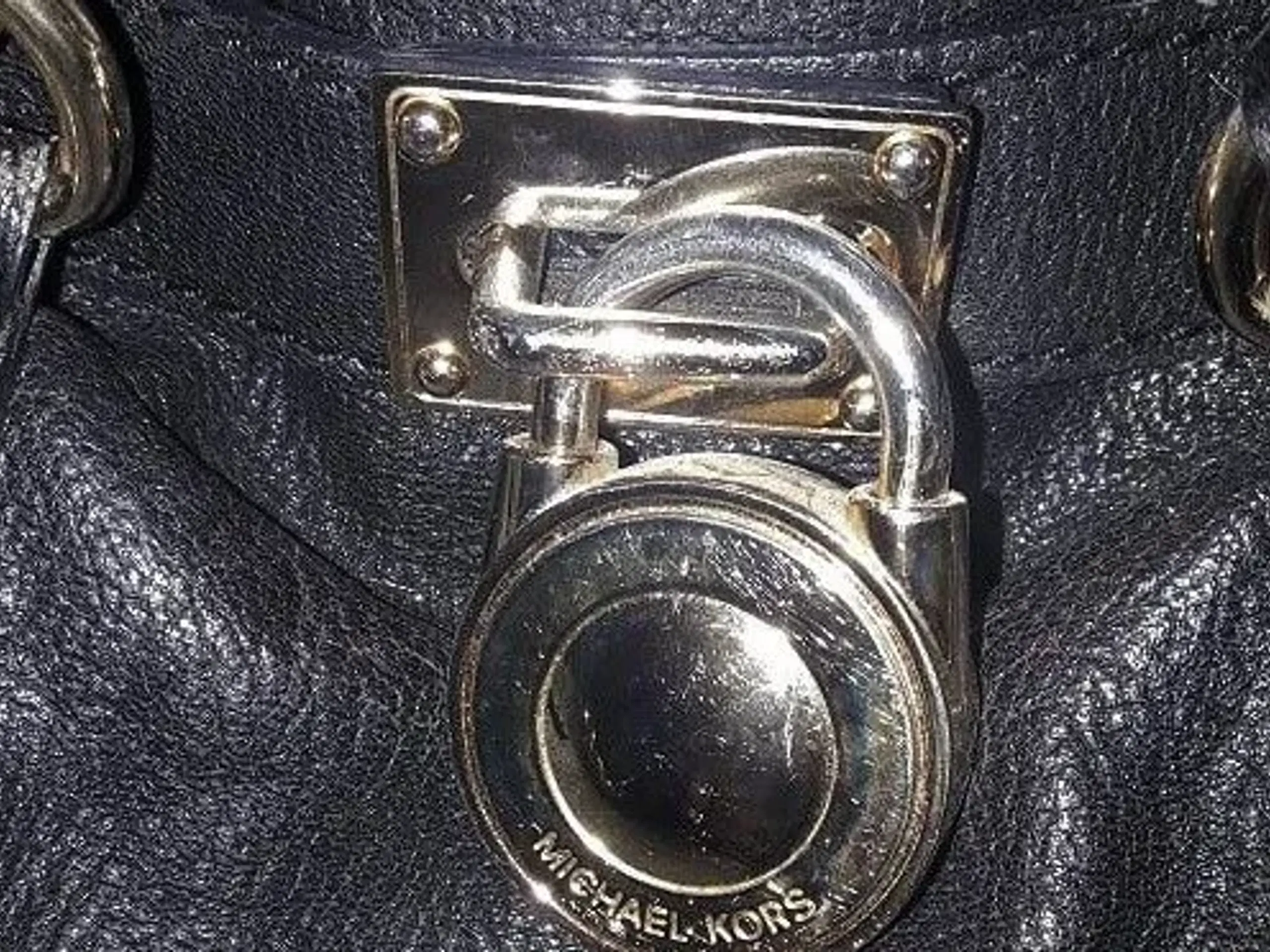 Shopper Michael Kors sort læder