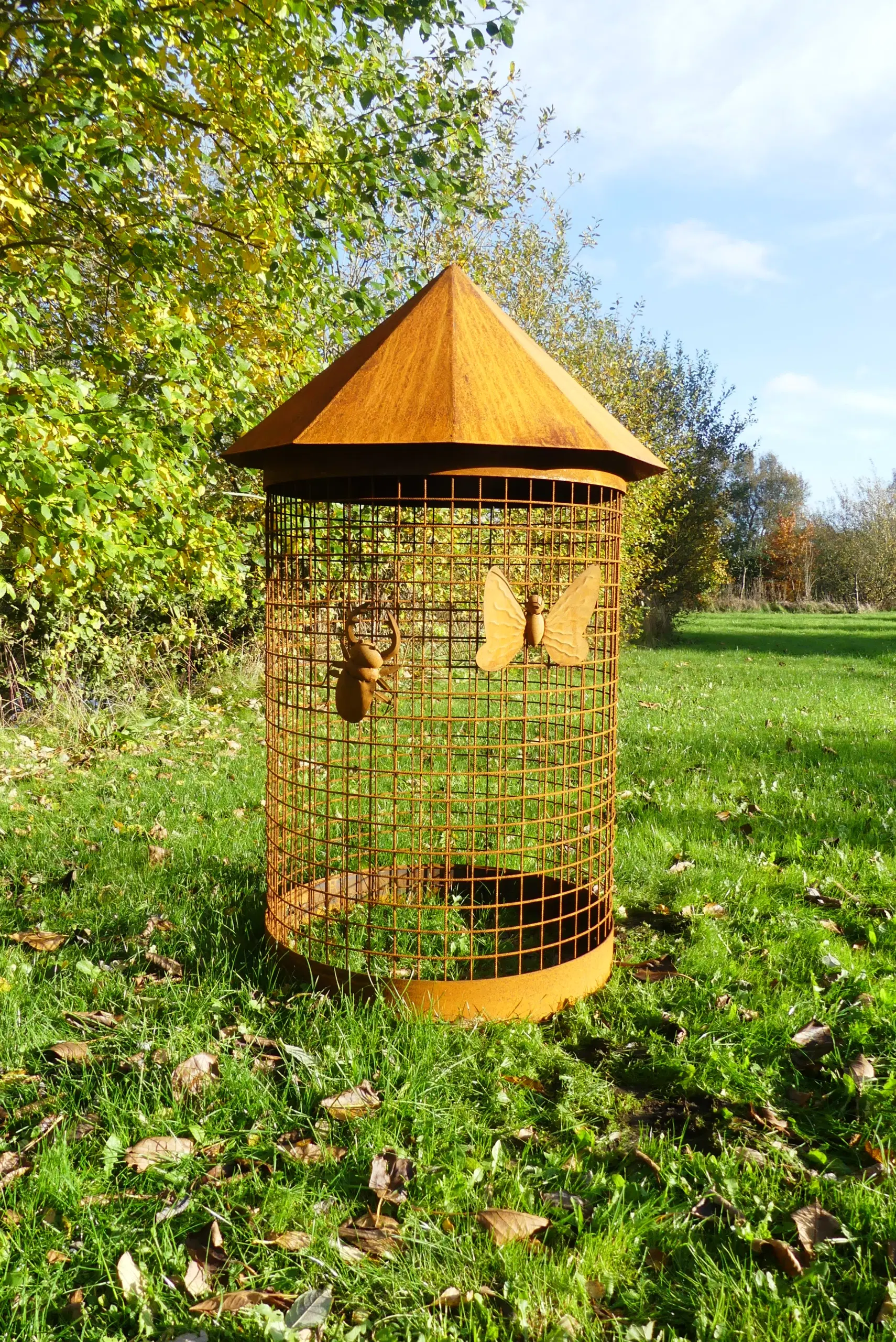 Stort Insekthotel i cortenstål