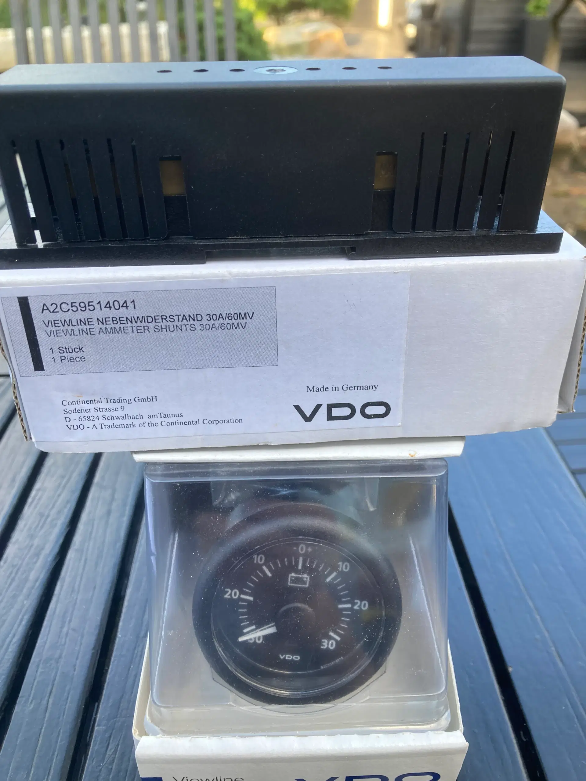 Amperemeter VDO inkl shunt 12/24w