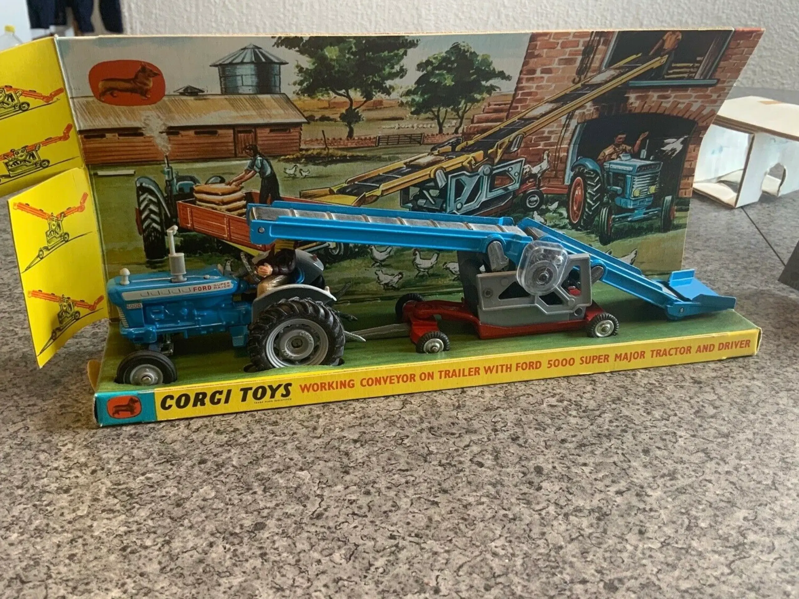 Corgi Toys no 47 Ford 5000 Tractor with conveyor