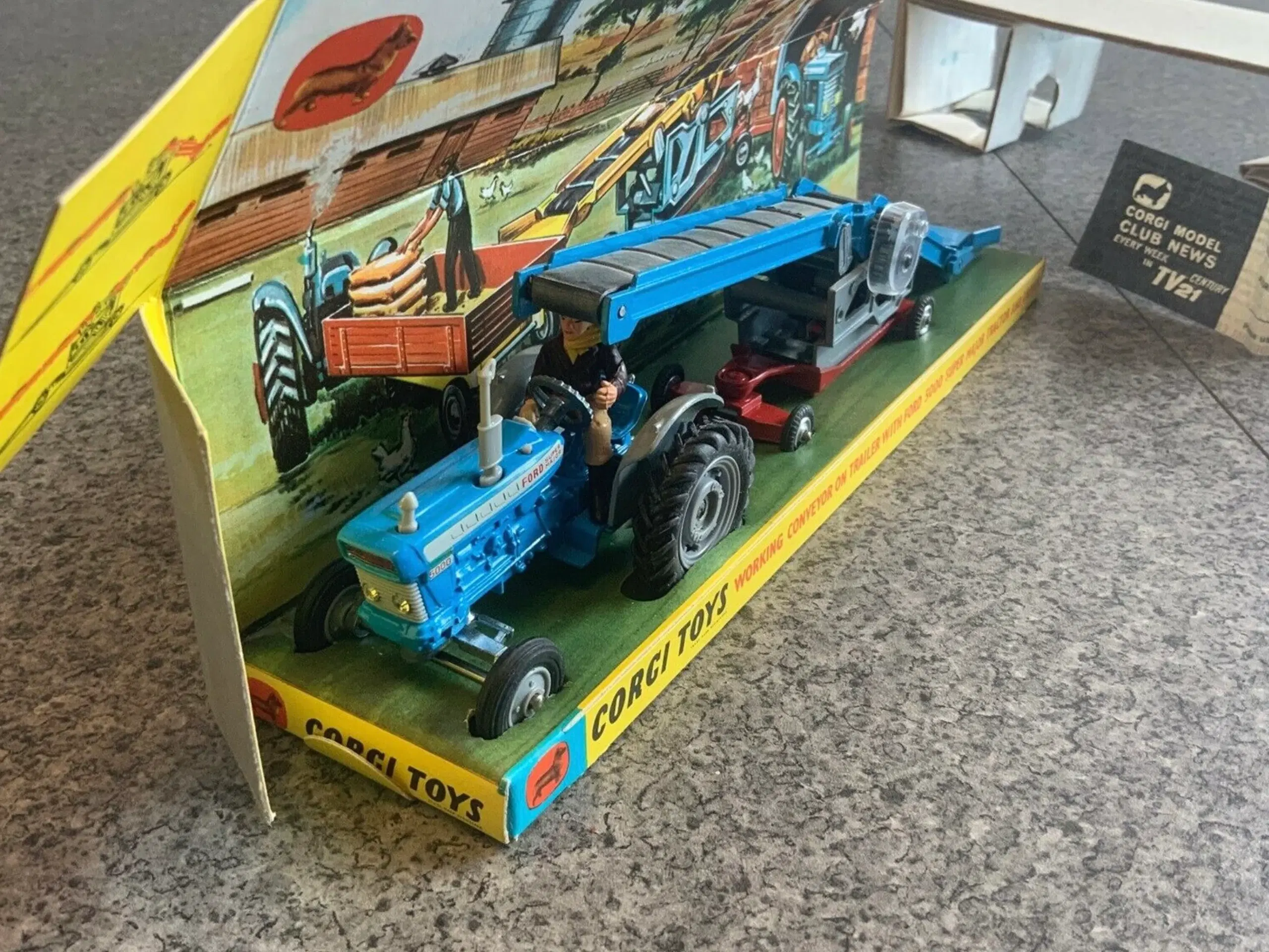 Corgi Toys no 47 Ford 5000 Tractor with conveyor