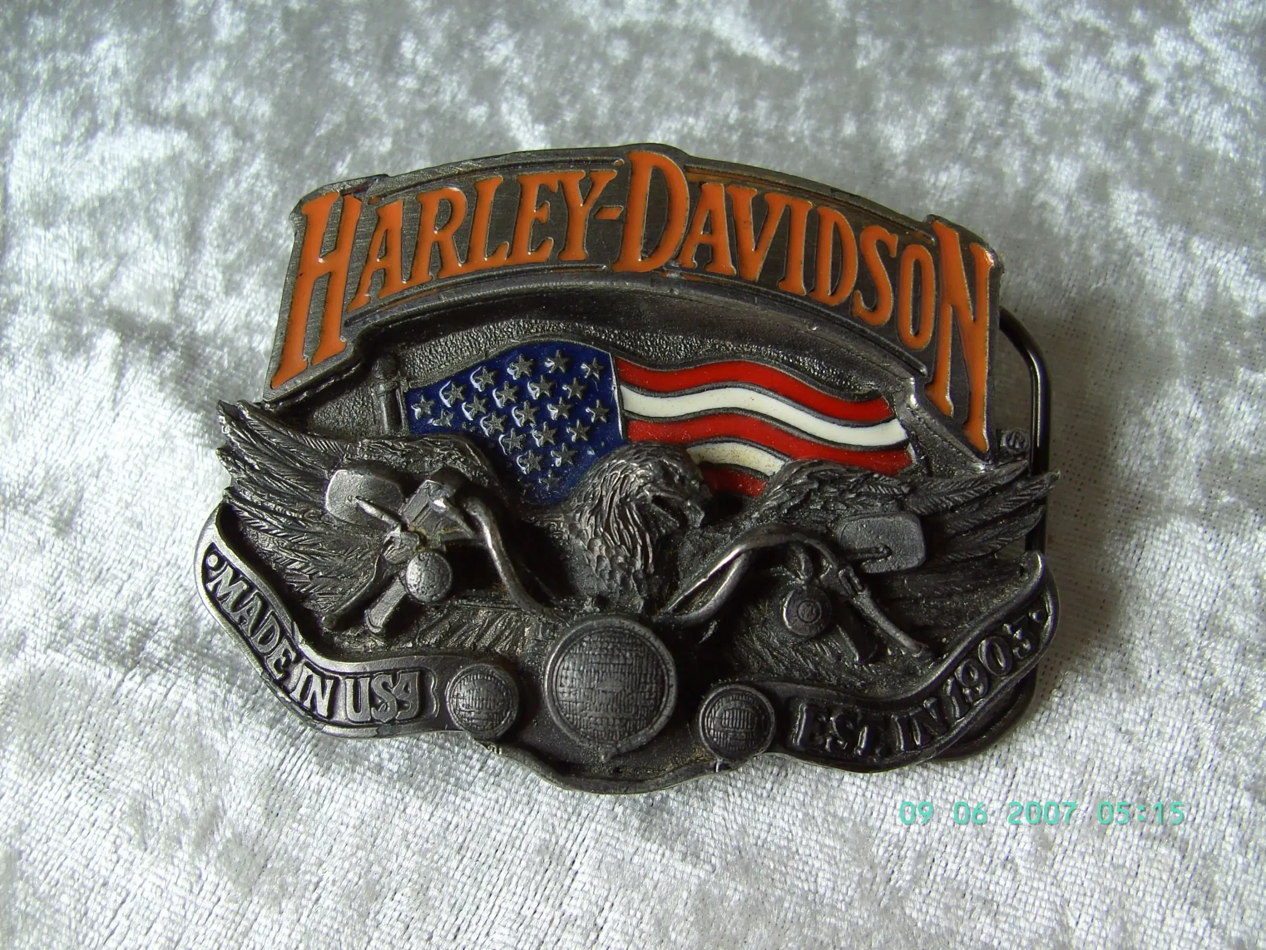 ORIGINAL HARLEY DAVIDSON   bæltespænder fra USA