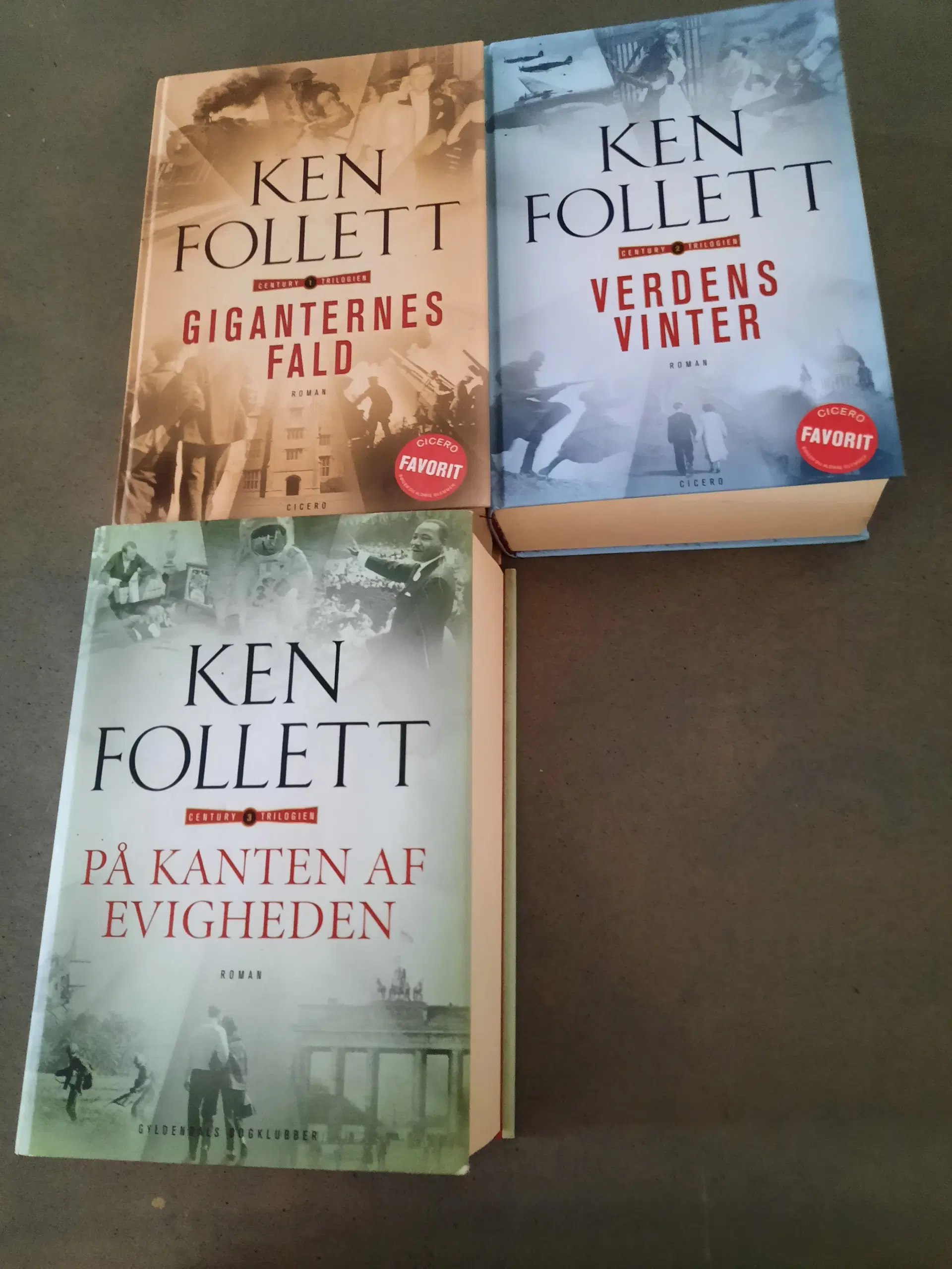 3 Ken Follett bøger sælges