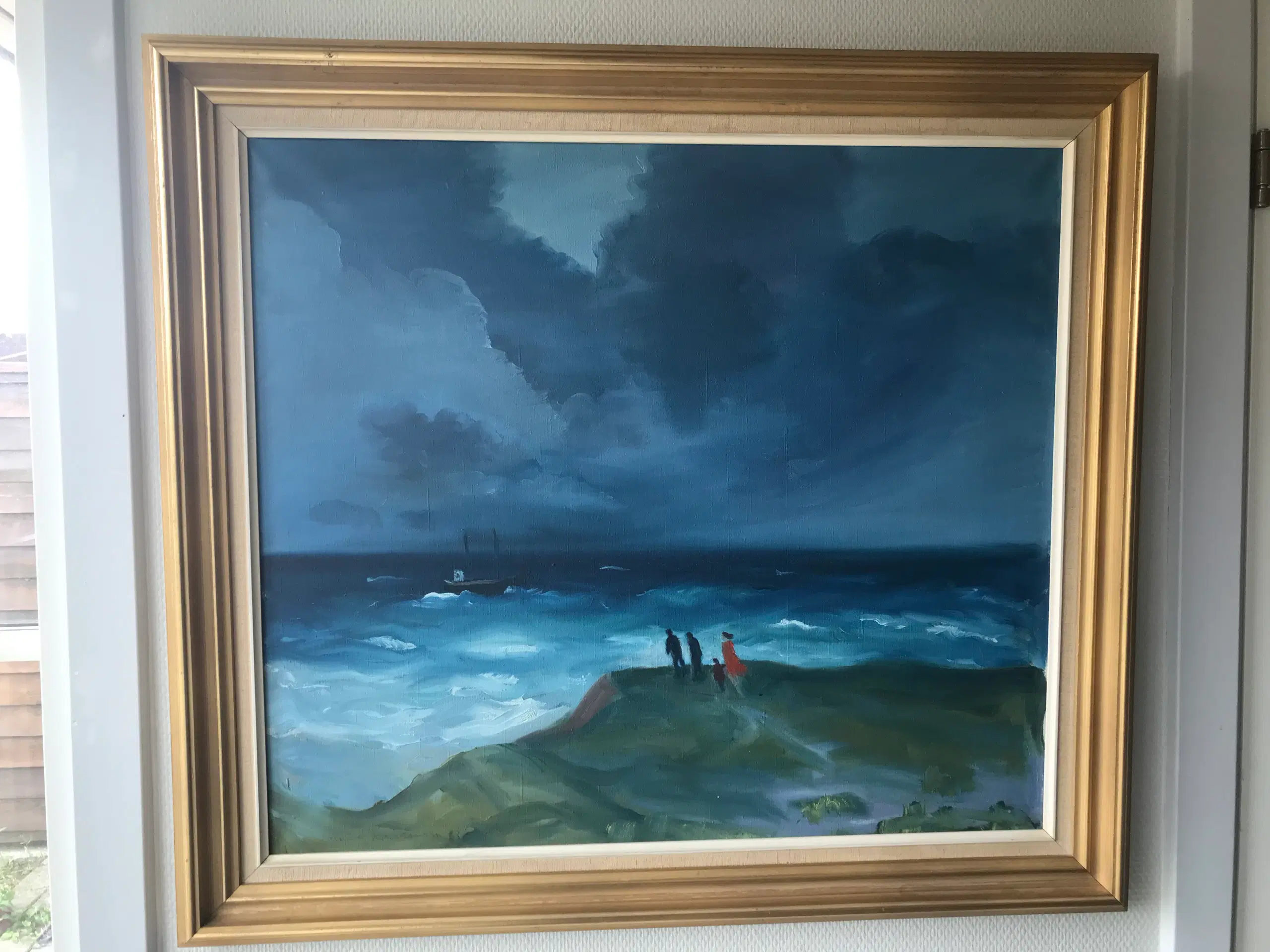 "Storm ved Havet med Skib" - Knud Kristensen