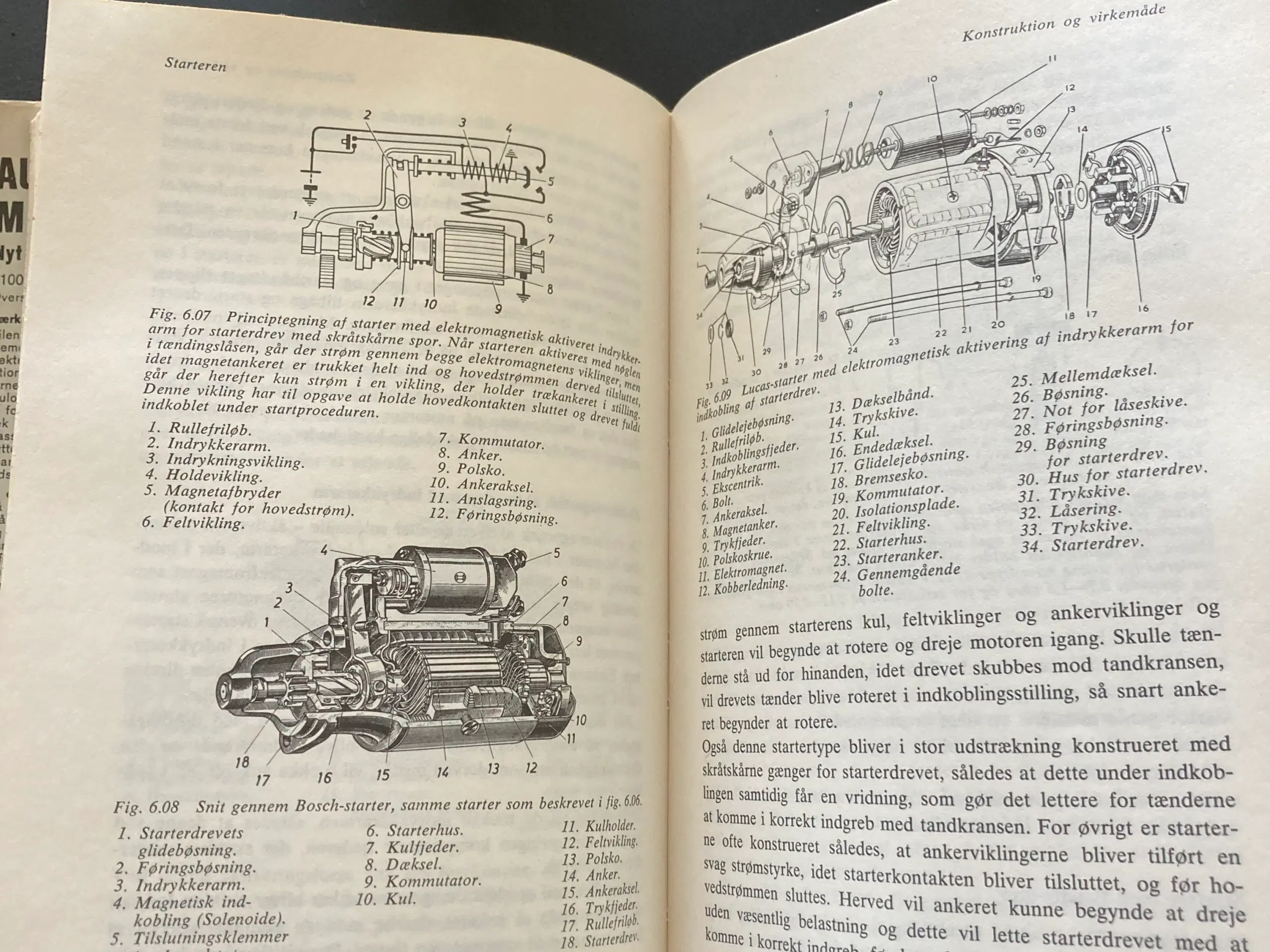 Bilelektrisk håndbog nostalgi fra 1973