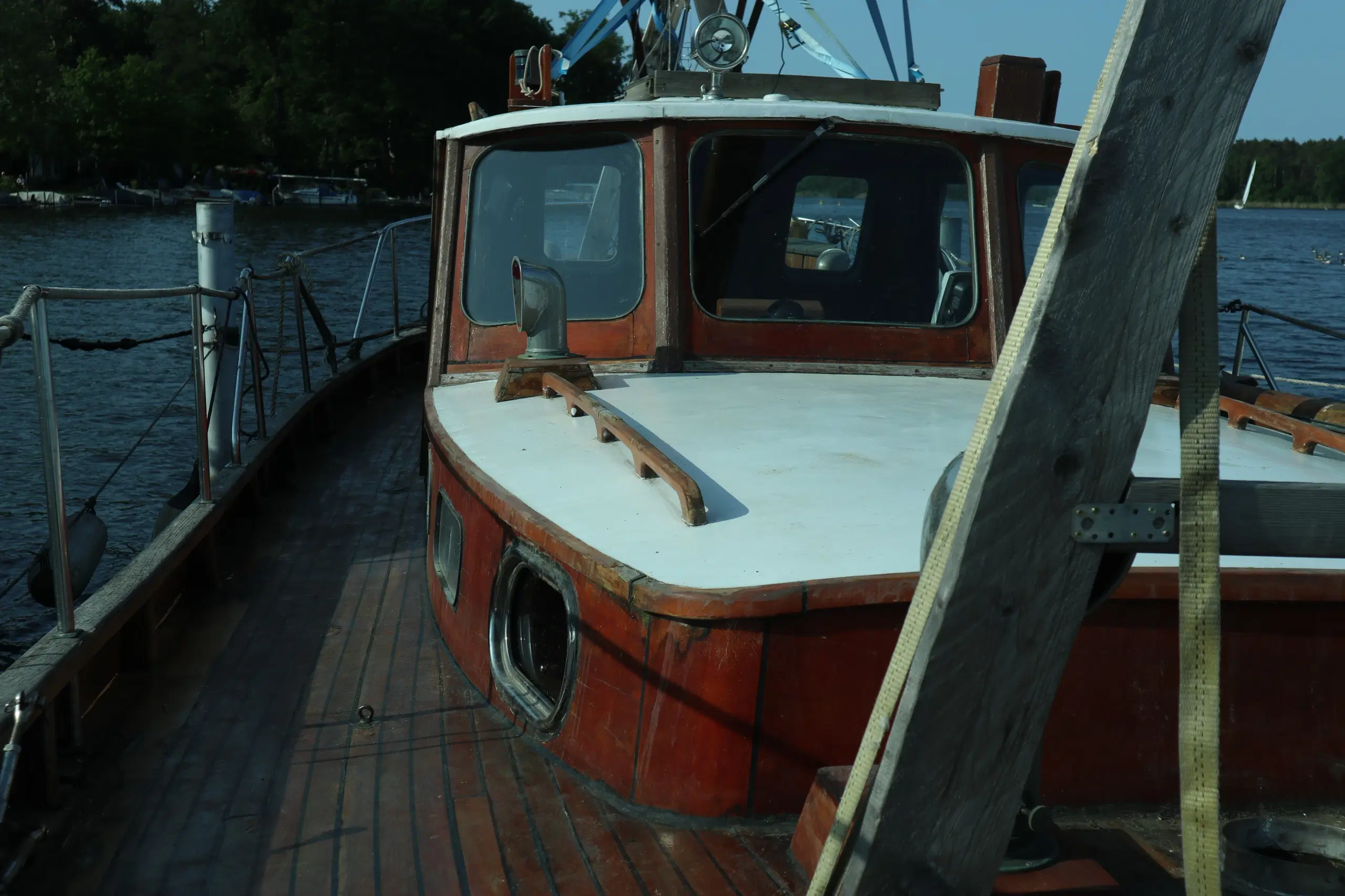 Two-master motor sailboat oak rarity! Berlin