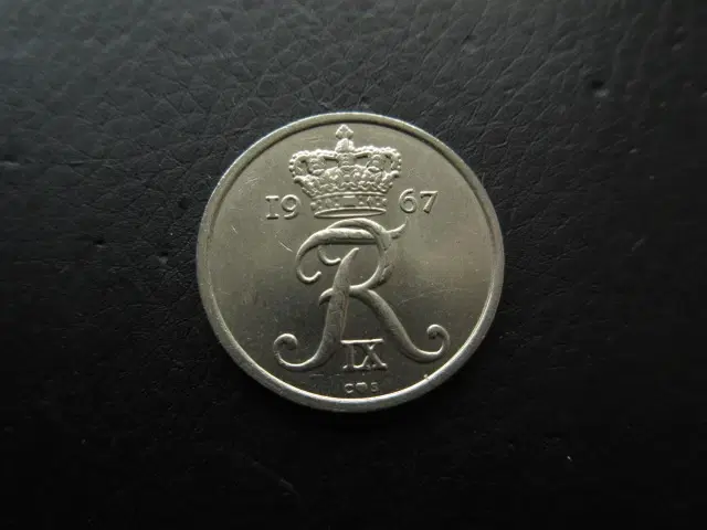 25 øre 1967 gl type unc